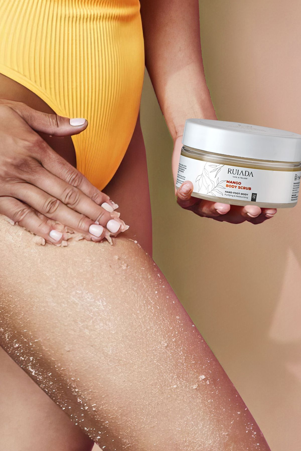 Mango Body Scrub Besleyici Arındırıcı Nemlendirici Vücut Peelingi 250 ml. (Hand-Foot-Body) — TYRU.158.19.07 — تصویر 5 از 9