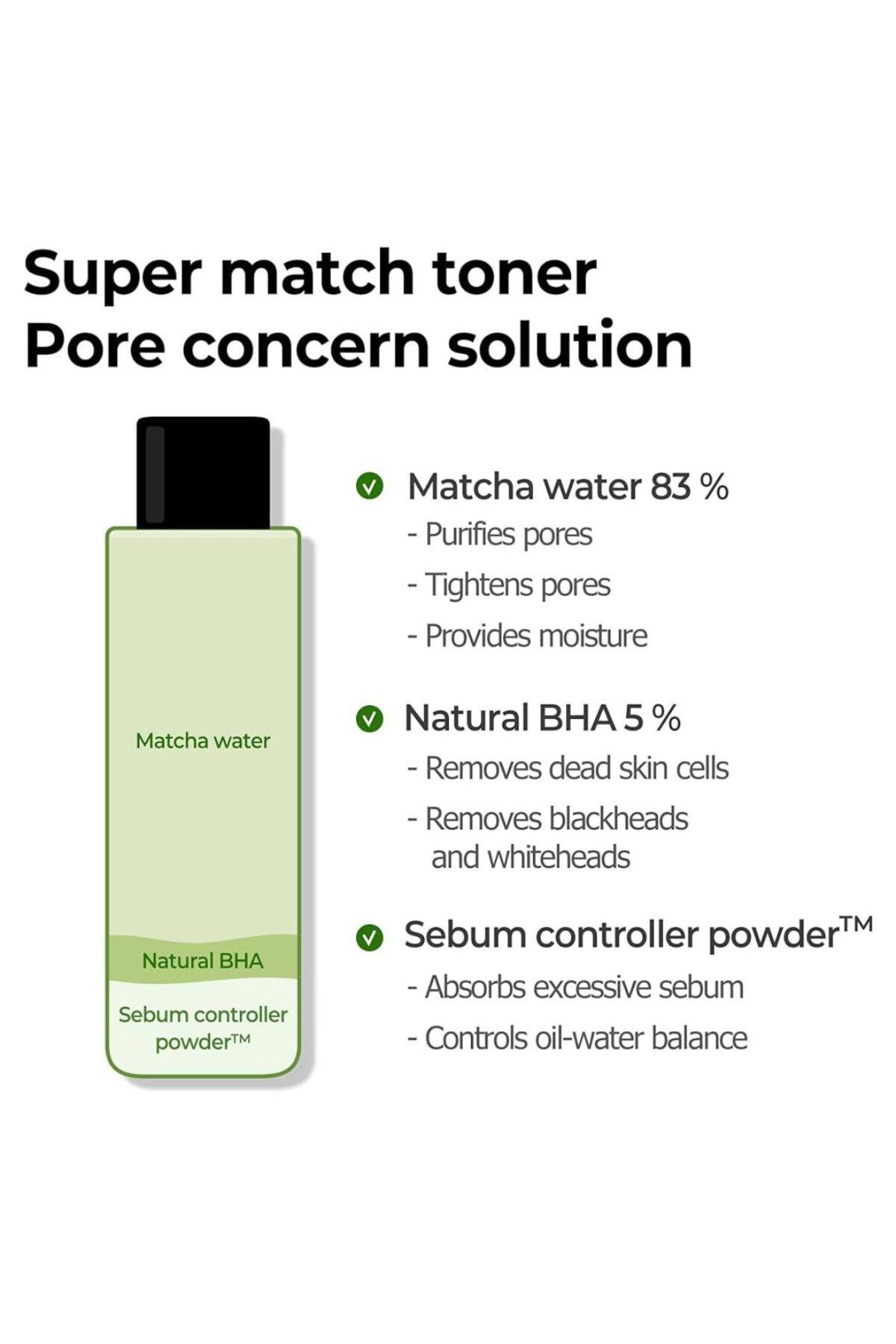 تونر سفت کننده SUPER MATCHA 5.07 FL OZ 150 میل Some By Mi