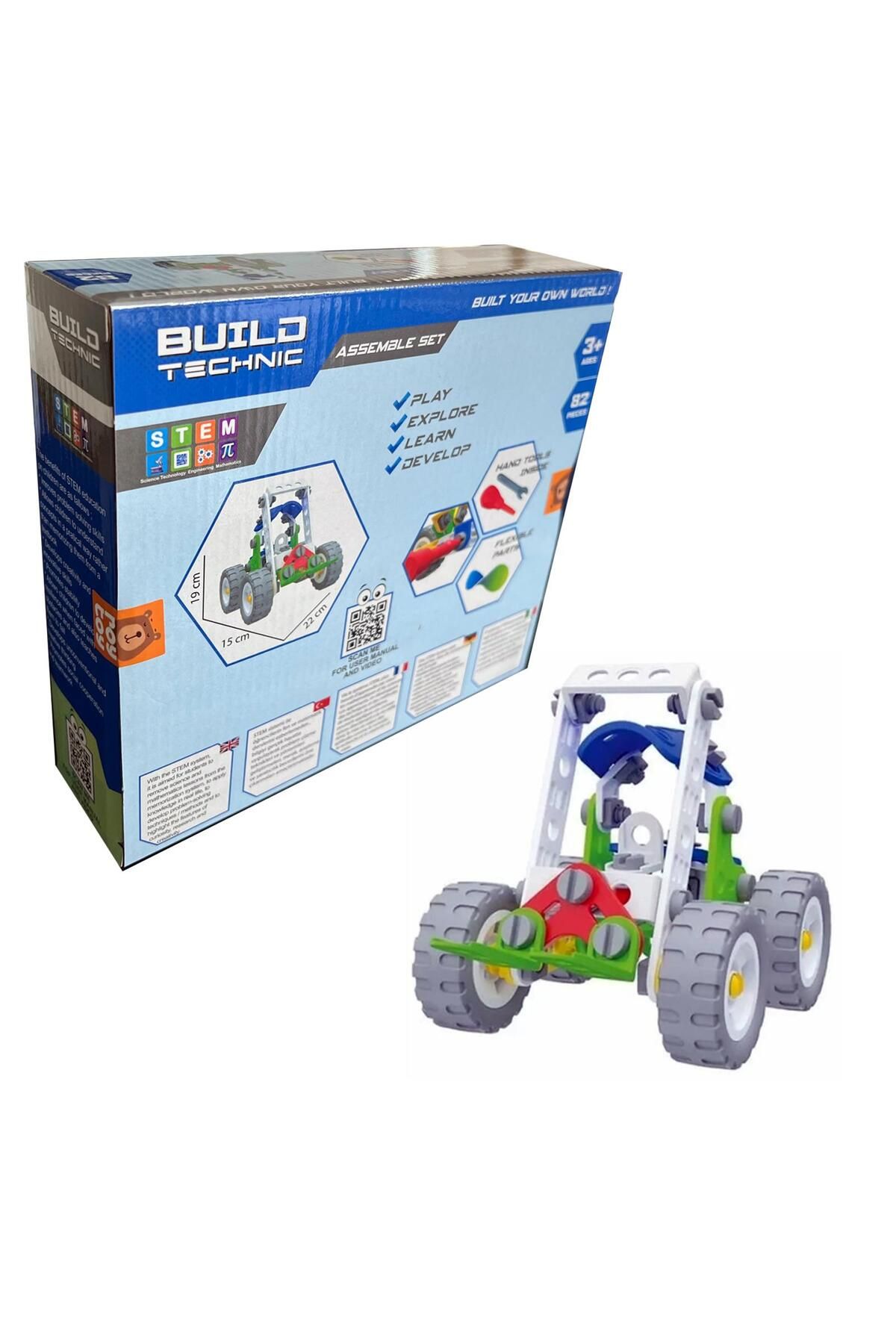 Sole-Build Technic Set, 82 Pieces Forklift Block Building Set 5
