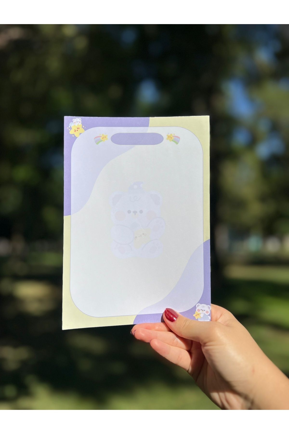 Mirya Notes-A5 Teddy Bear Patterned Notepad - Notepad 3