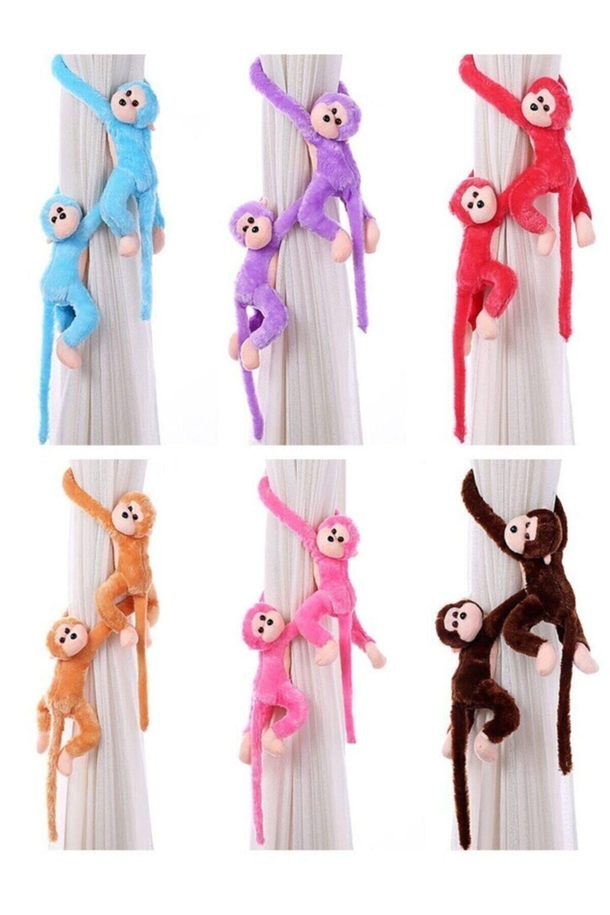 Sole Peluş Maymun 70 Cm, Elleri Yapışan Sevimli 2 Adet Farklı Renk fotoğrafı 4 (önizleme)