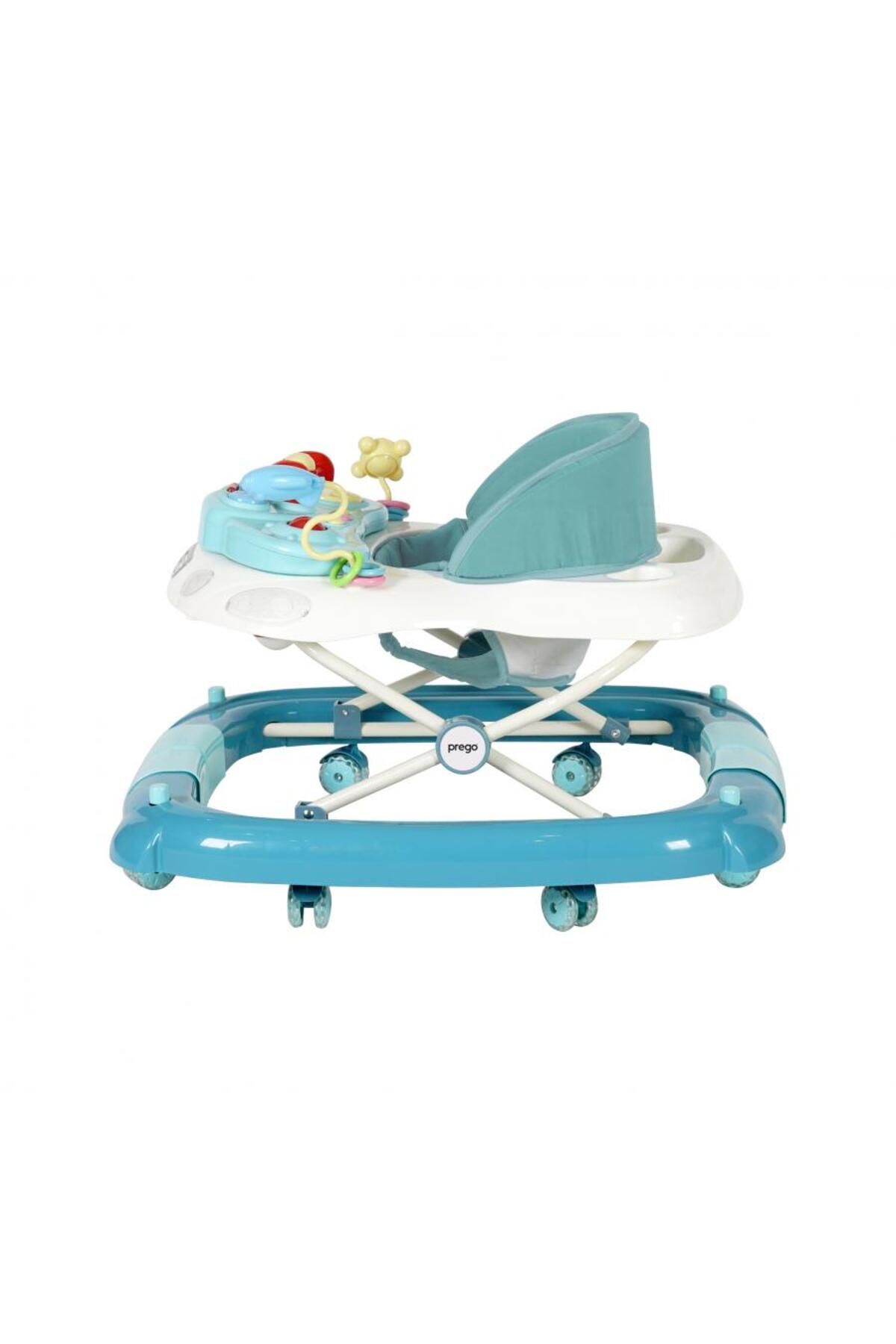 Prego 3 Kademe Müzikli Atlı Karıncalı Mama Tablalı Bebeğin İlgisini Çekecek Çıngıraklı Oyuncaklı Yürüteç fotoğrafı 3 (önizleme)