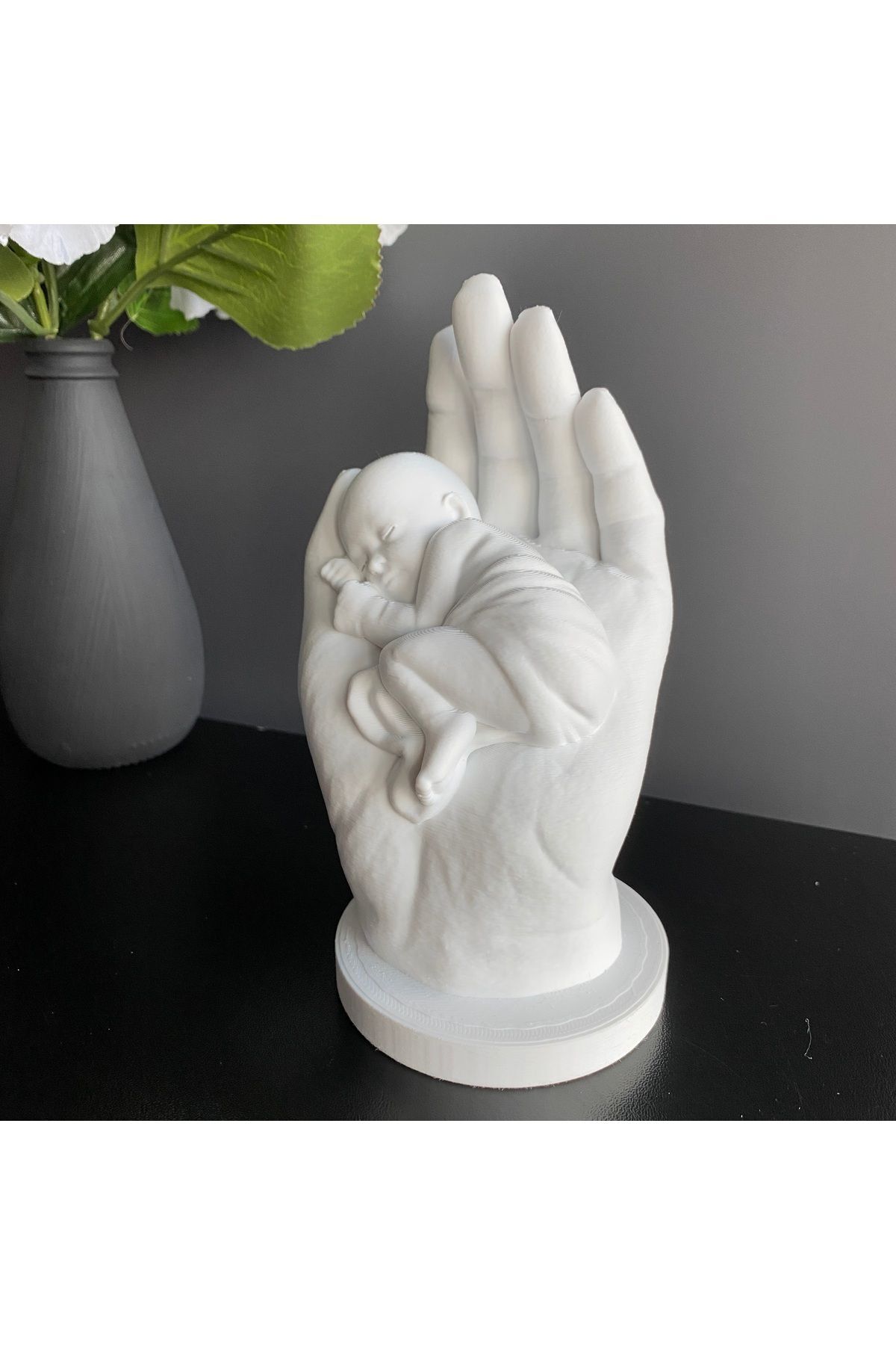 Root Made Bir Avuç Mutluluk - Anne Eli İçerisinde Bebek Biblosu. Doğum Hediyesi Anne Bebek Yeni Doğan Hediyesi fotoğrafı 5 (önizleme)