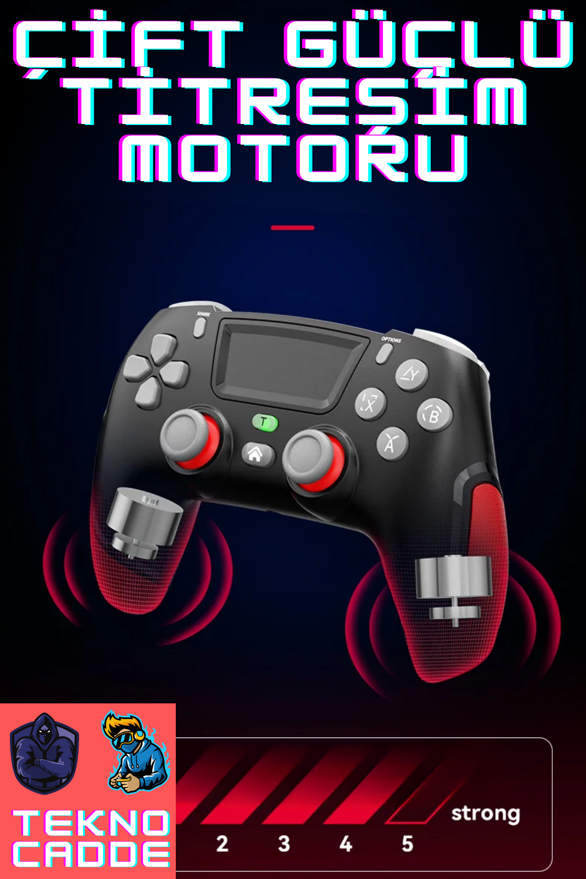 P06 PS4/PC/Android/IOS Tablet Telefon/Switch Uyumlu Bluetooth Joystick Gamepad 5
