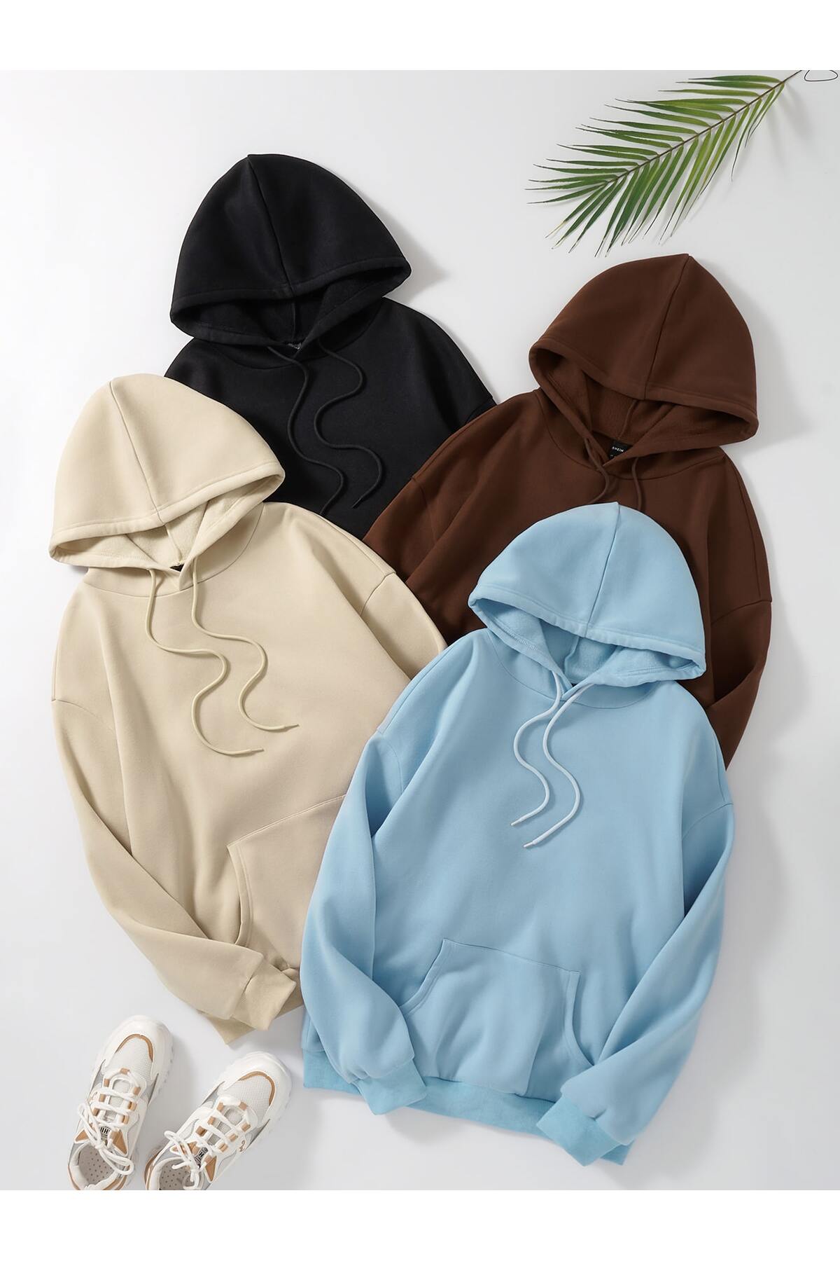 EYAX MODA 4'LÜ Avantajlı Paket - Unısex Rahat Kesim Sweatshırt