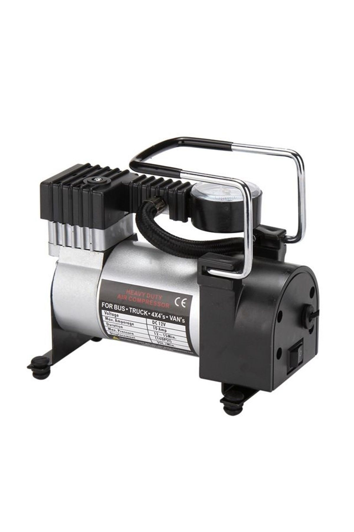 Tiger Marketing Air Compressor Vehicle Pump 150psi Auto Professional Rubber Pump with Lighter Inlet Car
