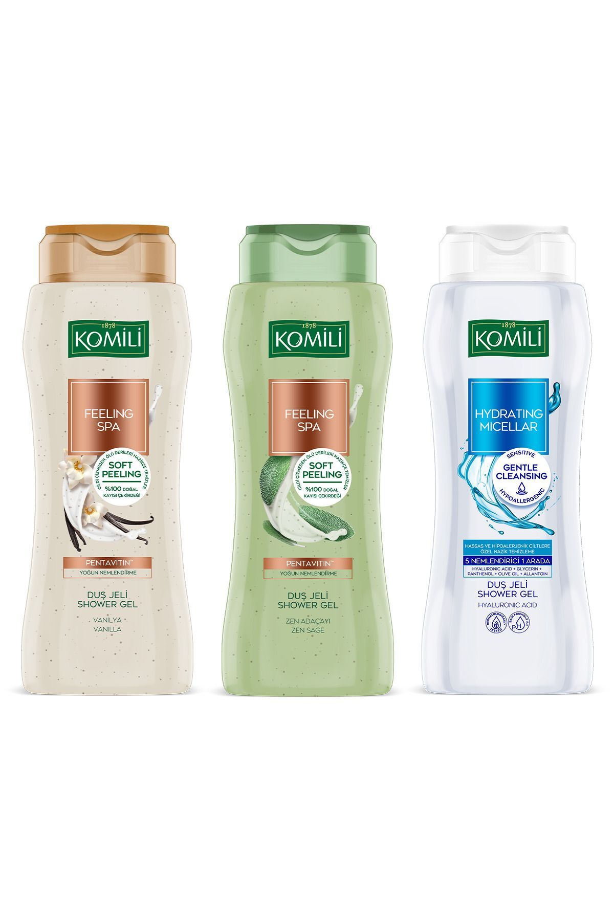 ژل و کرم دوش زنانه – مردانه  Komili | SET.KOM.55 اورجینال - تصویر 2