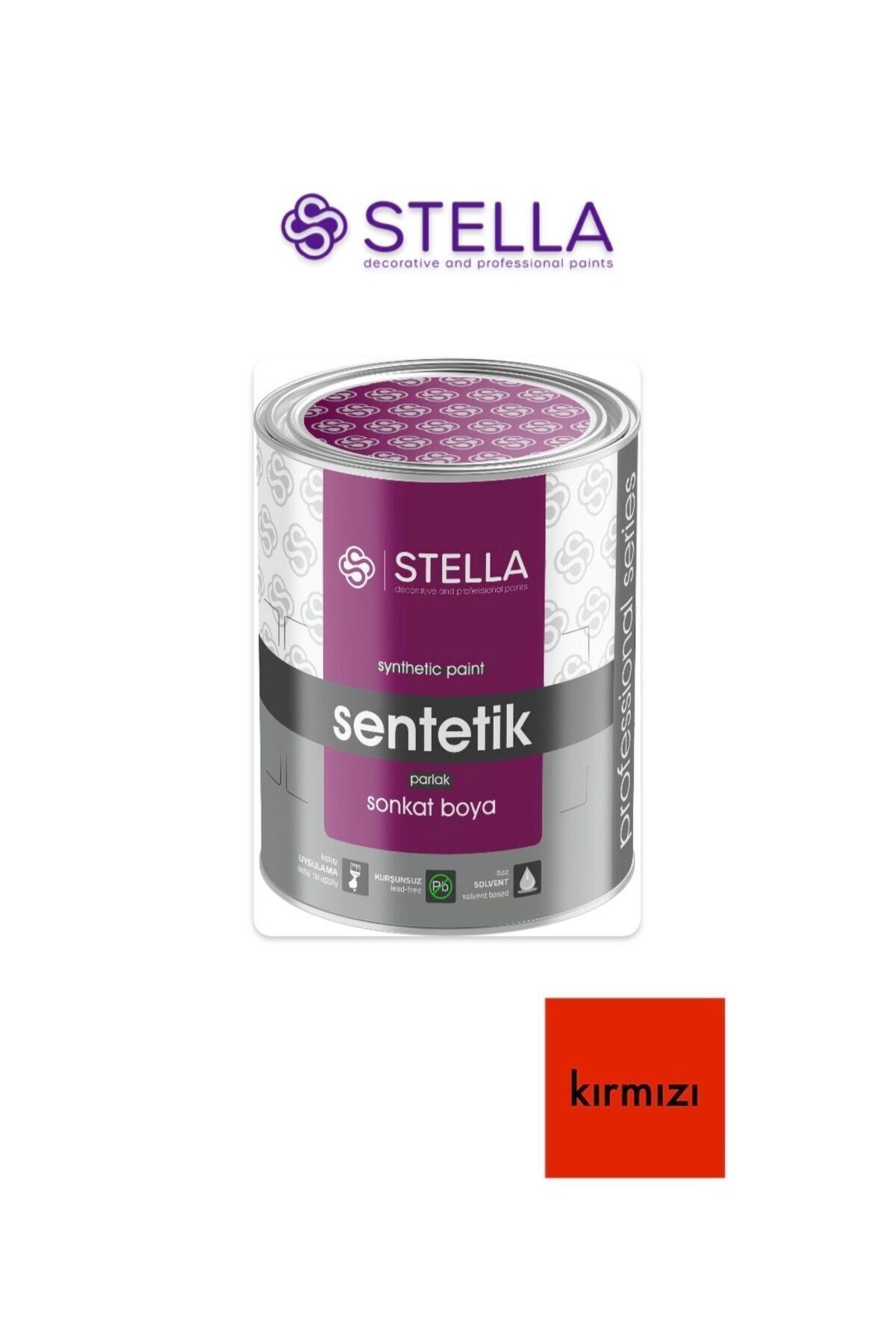 Stella sentetik sonkat yağlı boya - KIRMIZI 1kg