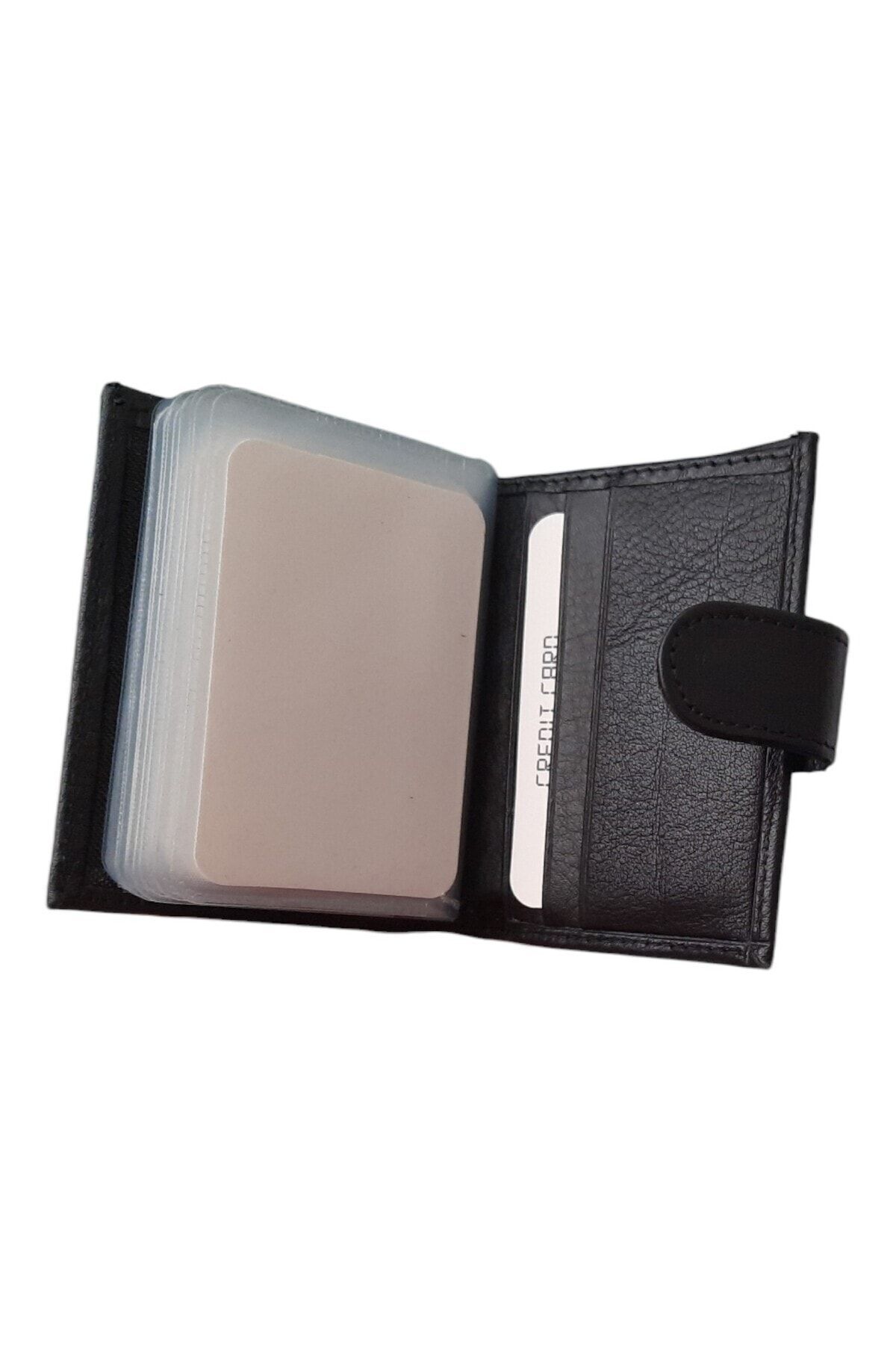 MKM  Lüks Deri Kartlıklı Cüzdan - Dikey Çıtçıtlı Model - Görsel 3