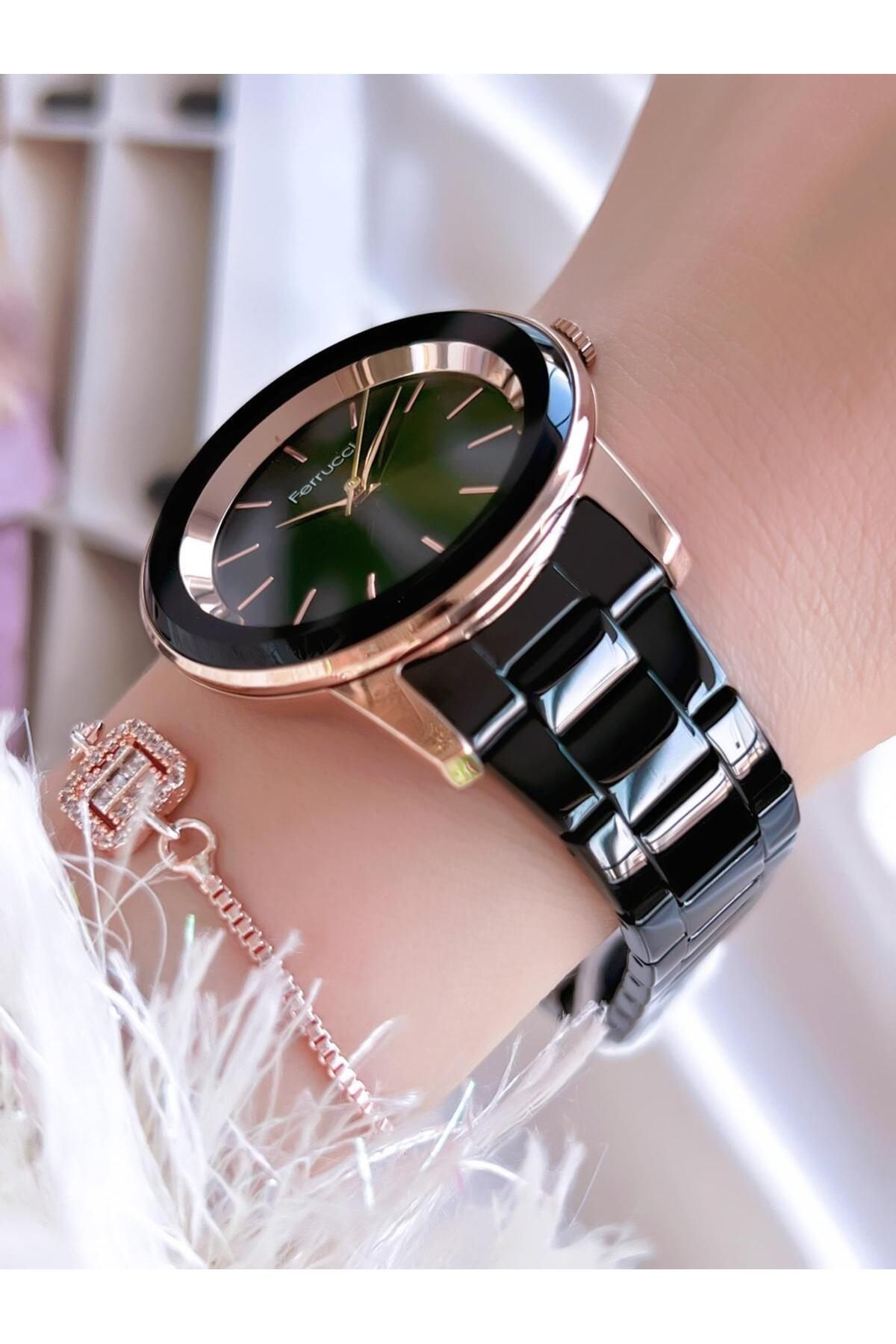 Ferrucci 3 Atm Water Resistant Steel Cord Case Women s Wristwatch 2 Years Warranty B. 1139703 Trendyol
