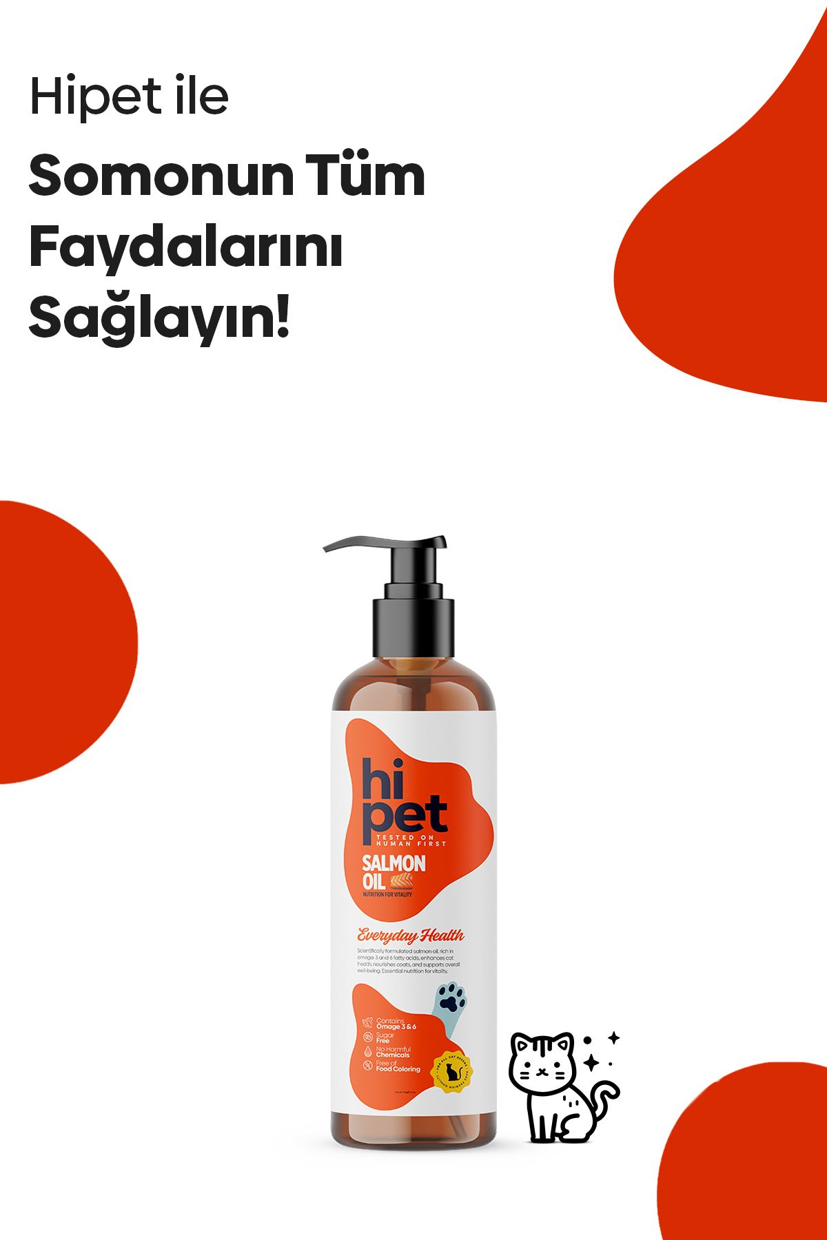 Kediler İçin Somon Yağı