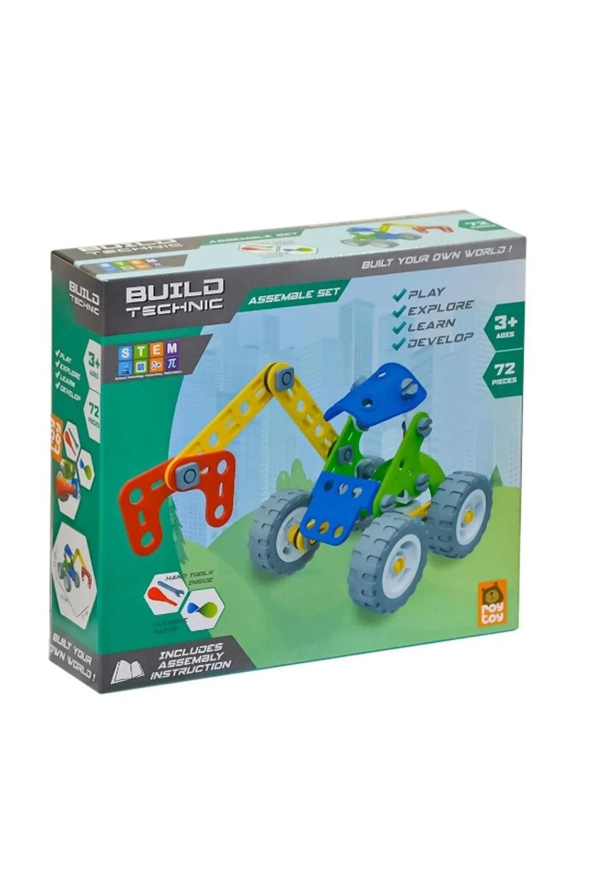 Sole-Build Technic Set, 72 Pieces Crane Block Building Set with Plug-in Scissors 3
