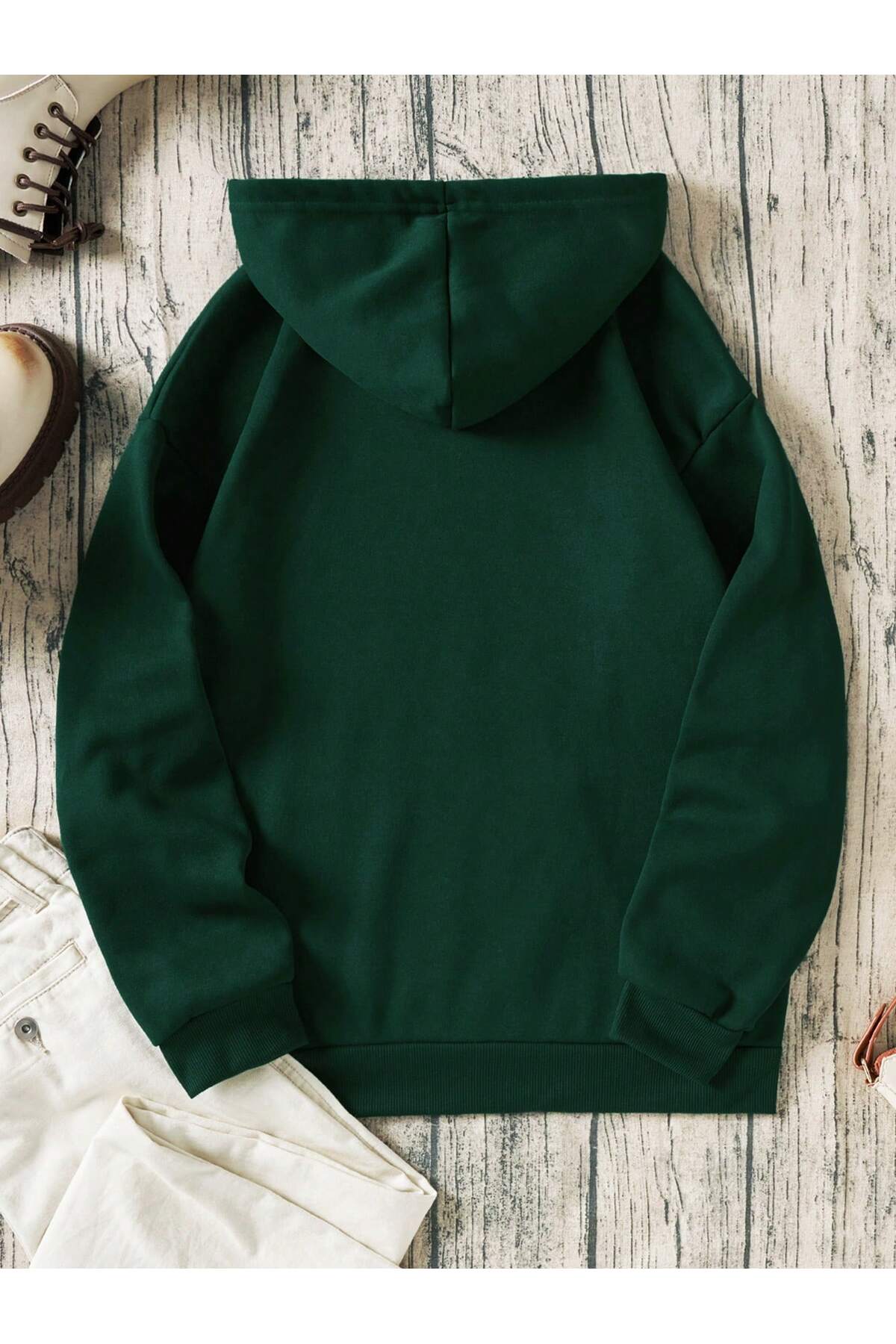 EYAX MODA Unısex Rahat Kesim Sweatshirt- Kapüşonlu Sweatshirt görsel 2