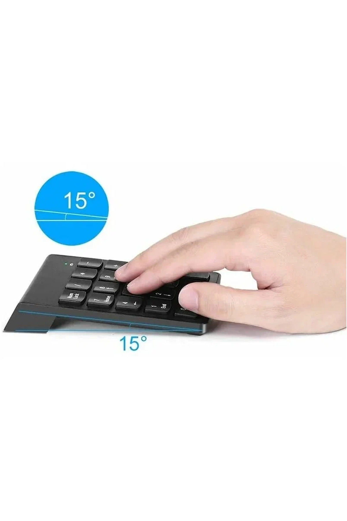 Kablosuz Bağlantılı Numaratik Klavye Ufak Kullanışlı Kablosuz Laptop Dizüstü Bilgisayar İçin Klavye 3