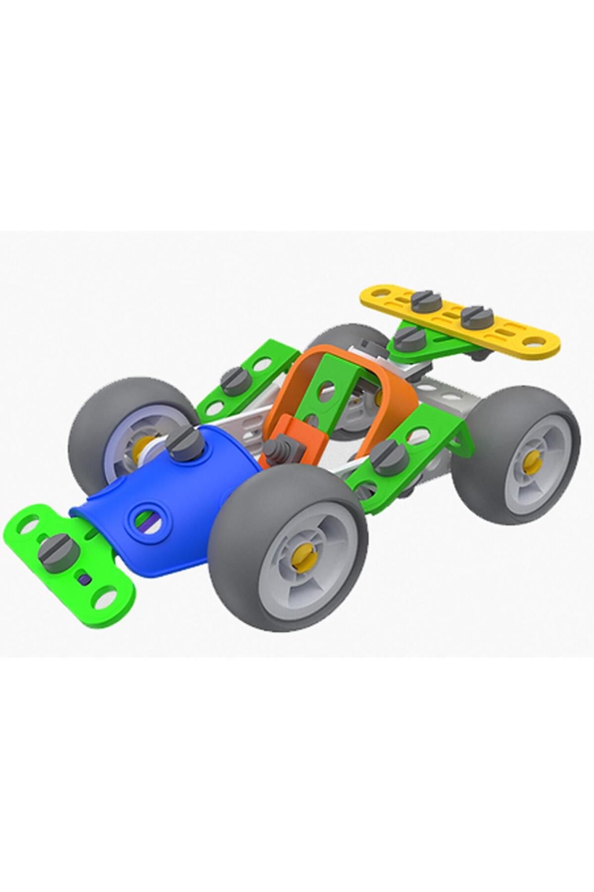 Sole-Build Technic Set, 58 Pieces Plug-in Go-kart Trolley Block Building Set 2