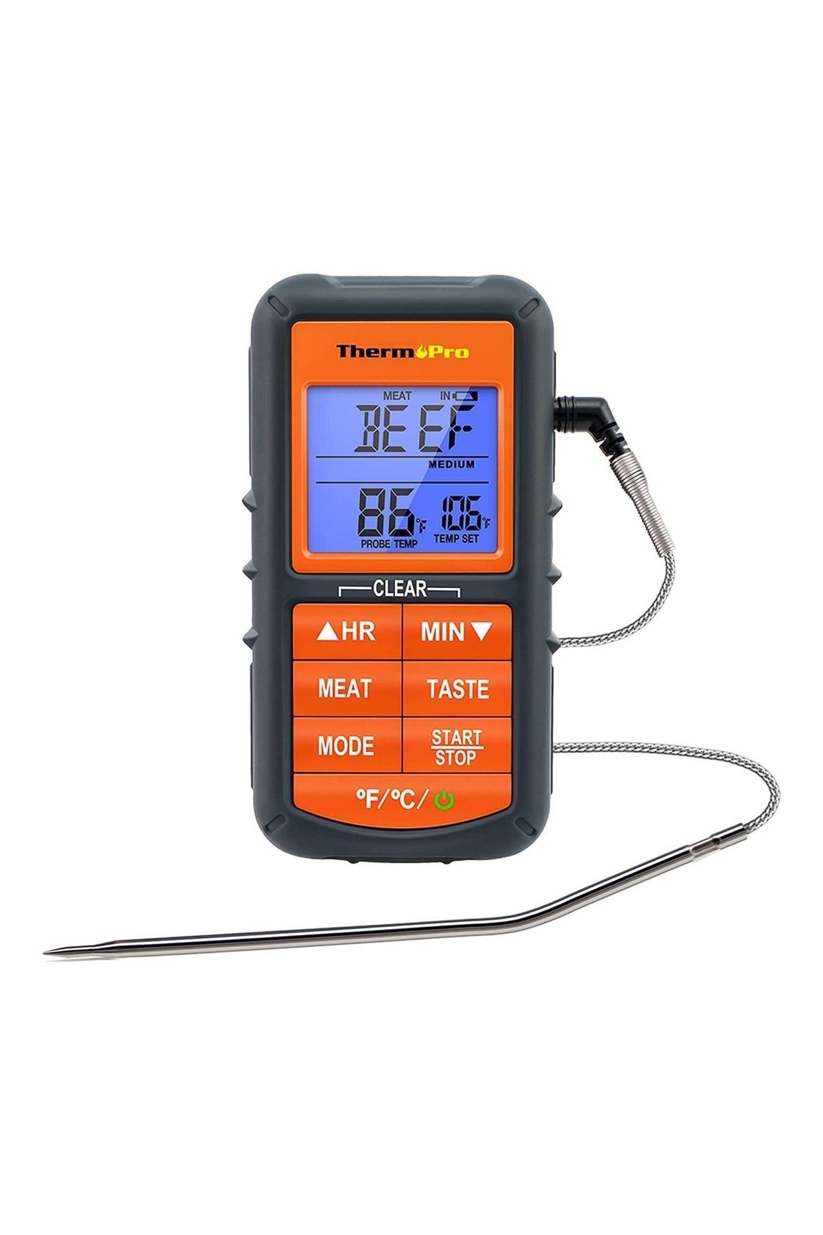 ThermoPro Tp06b Çelik Proplu Dijital Profesyonel Gıda Pişirme Termometresi