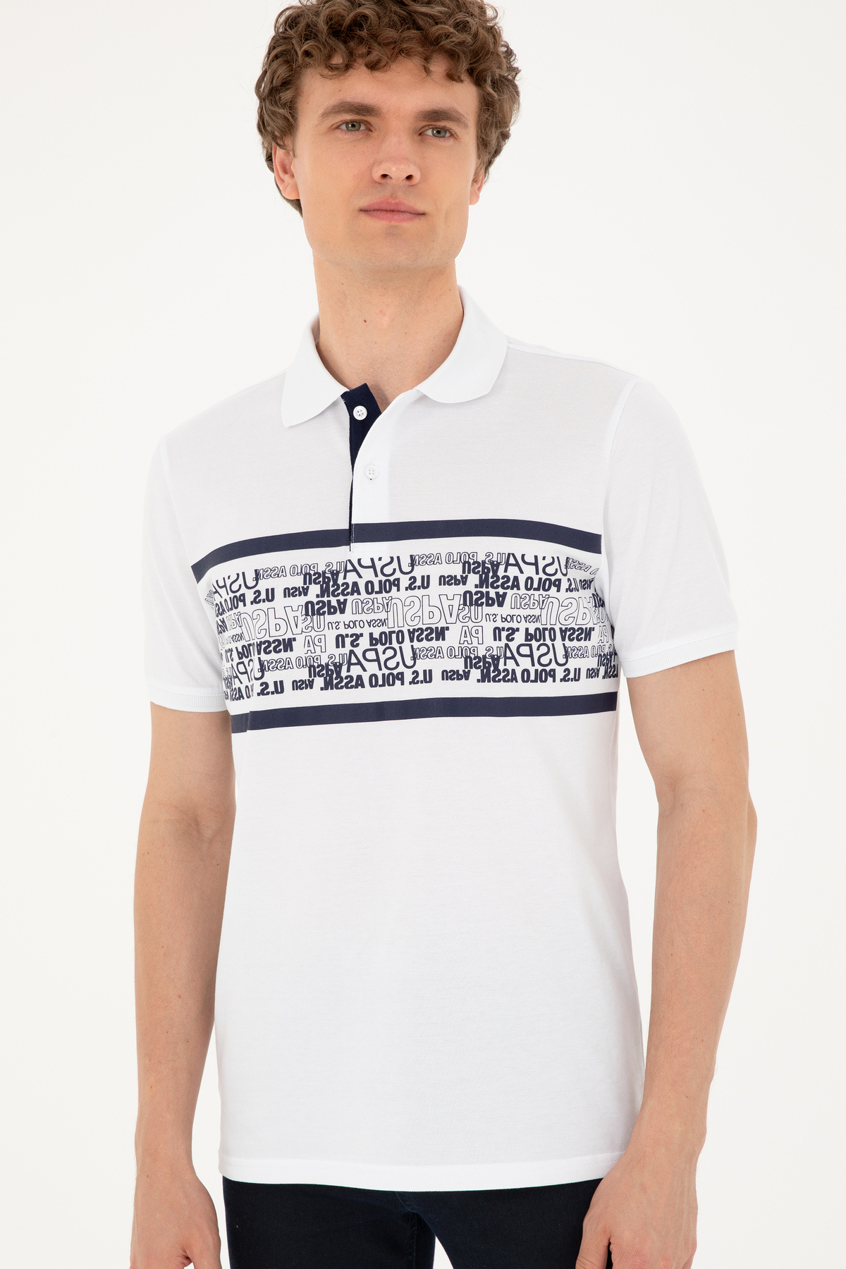 پولوشرت مردانه یو اس پولو | TYC5204DBFAA71F100 U.S. Polo Assn. - Image 3