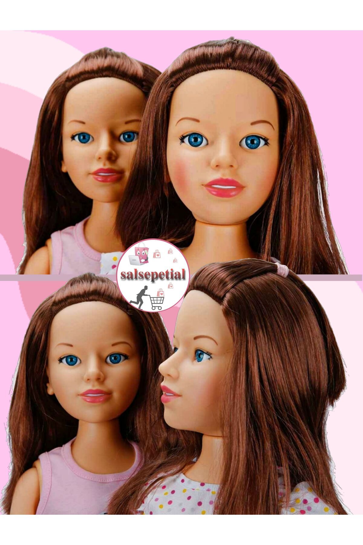 Salsepetial Büyük Boy Et Bebek 80 cm Yürüyüş Arkadaşım Clara Bebek 80 cm Kot Etekli fotoğrafı 6 (önizleme)