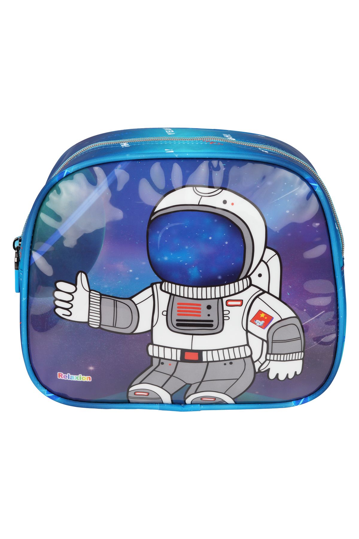 کیف مدرسه پسرانه و بچگانه RLX 1370 BOY PENCIL PEN HOLDER TRIPLE SET ASTRONAUT ATTALEDED BAG BACK Fiyaka