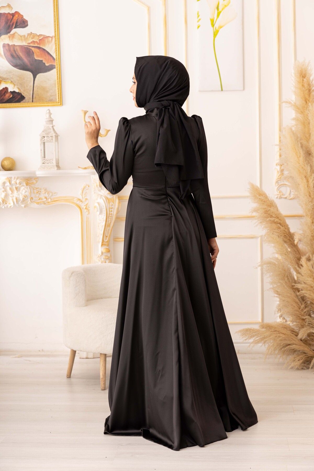 YILDIZ ABİYE TAŞLI BALIK MODEL TESETTÜR ABİYE (18480)