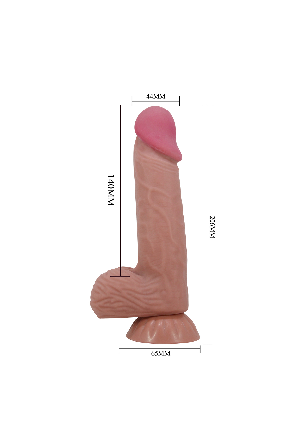 Hızlı Express Kayan Cilt Serisi 26 Cm Kıkırdaklı Realistik Penis Damarlı Dildo 5