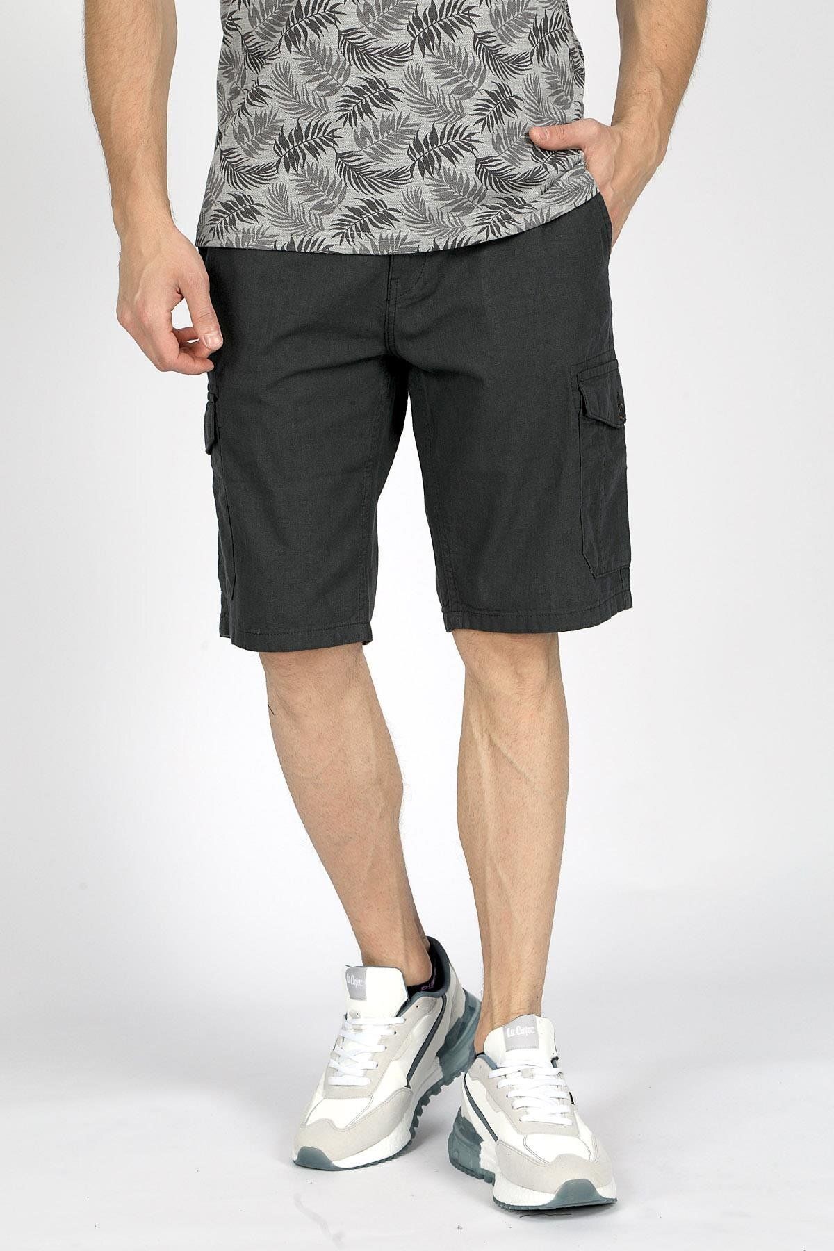 شورت بافتنی مردانه مرد 1 مشکی نیلی Lee Cooper