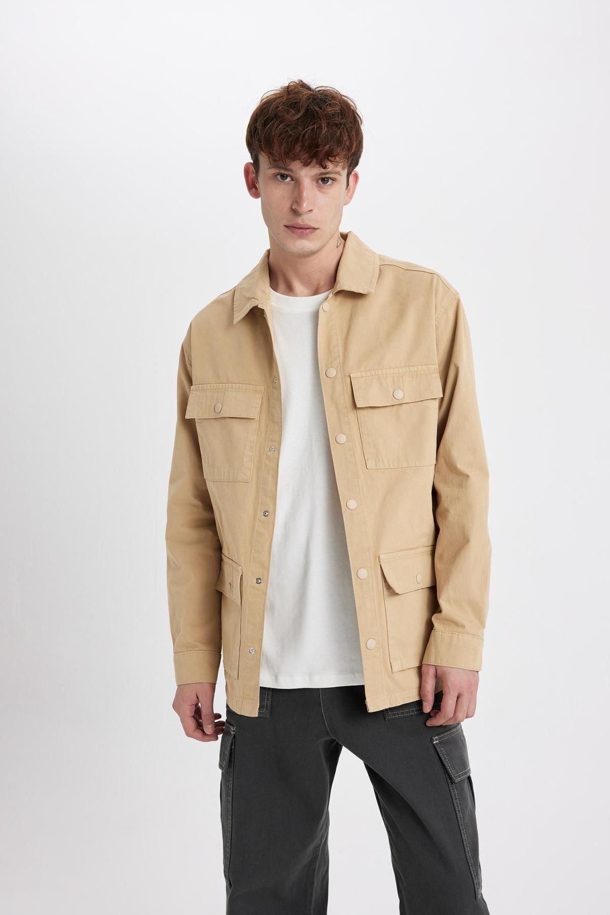 پیراهن مردانه دفاکتو | B3869AX23AU Defacto - Image 4