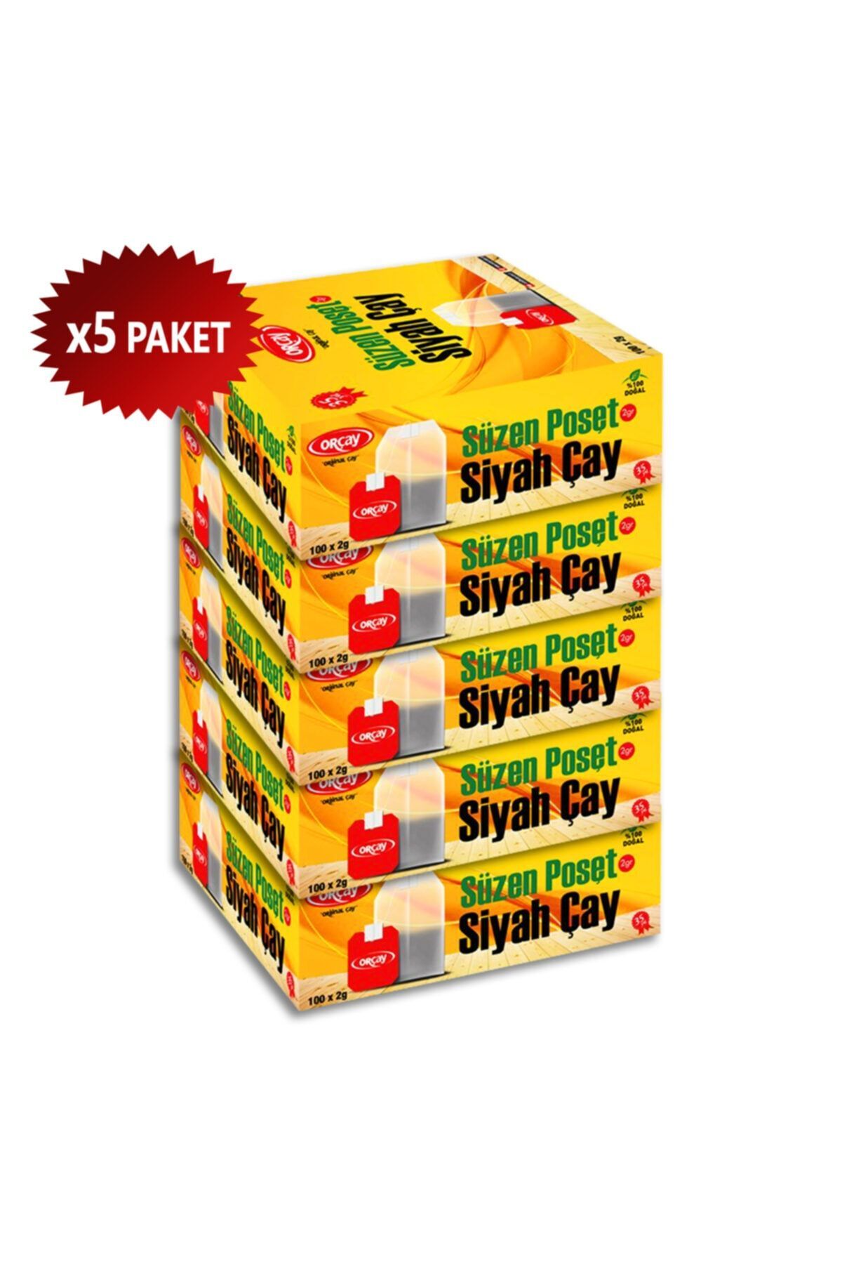 ORÇAY Bardak Poşet Çay, 5 X 100 'lü