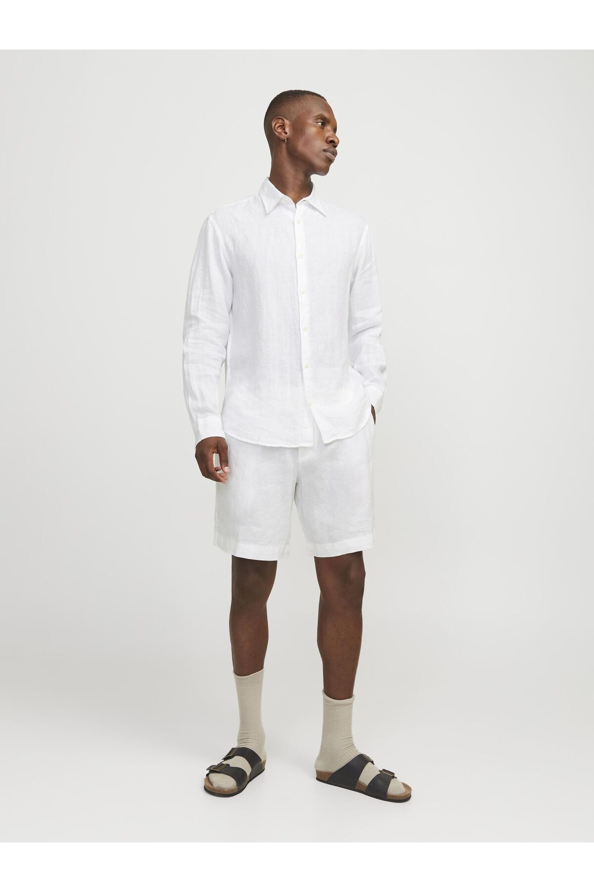 شلوارک مردانه راسته فاق نرمال | جک اند جونز Jack & Jones 12253134 - تصویر 5