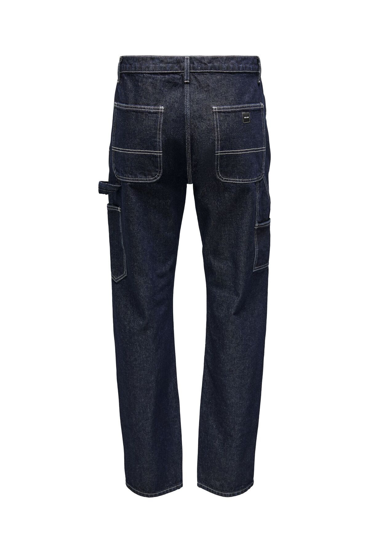 Only & Sons-Normal Geschnitten Jeans Onsedge Mittlere Taille Locker Geschnitten Jeans 3