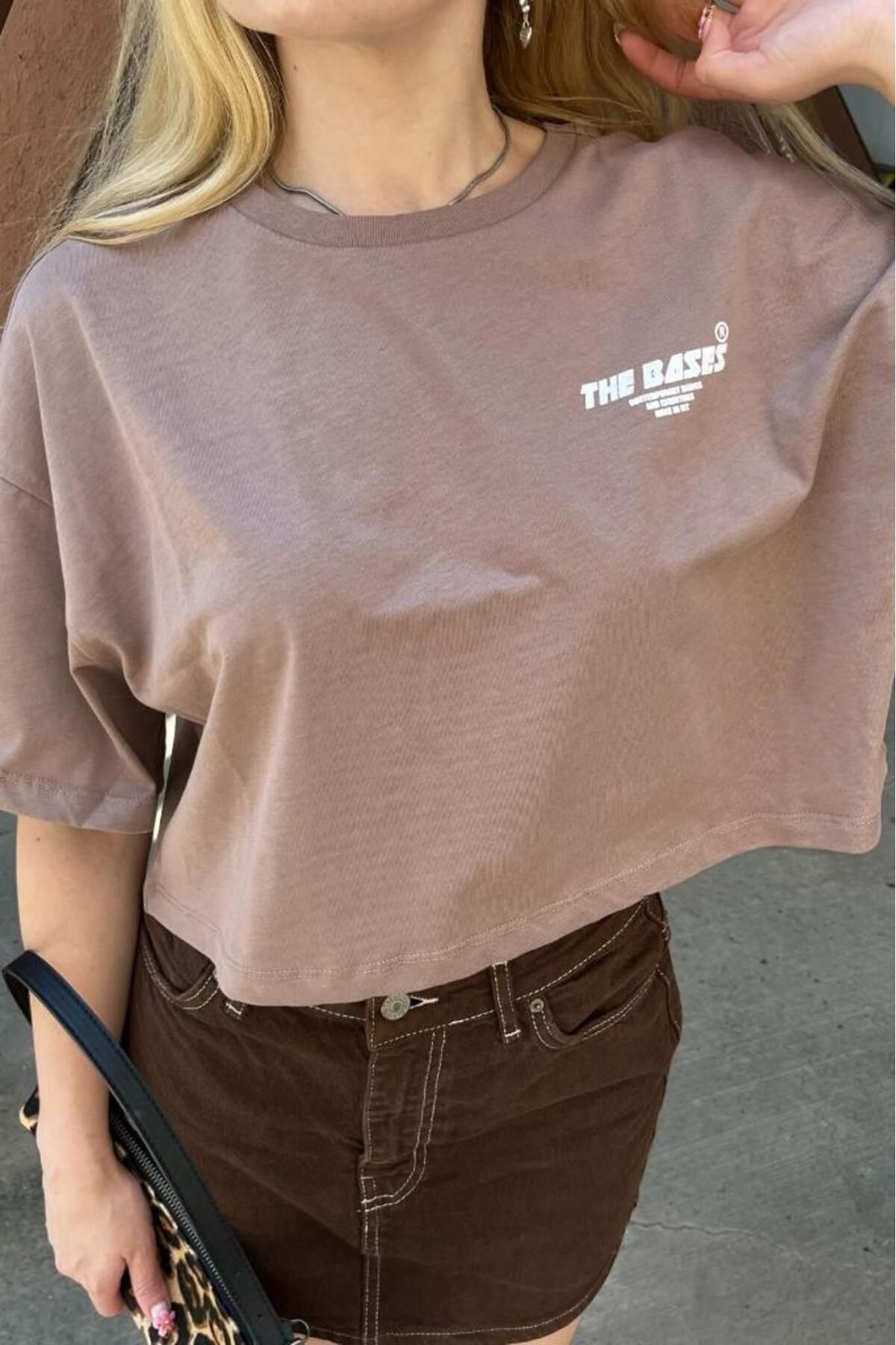 Bases-Tricou crop oversize imprimat 6