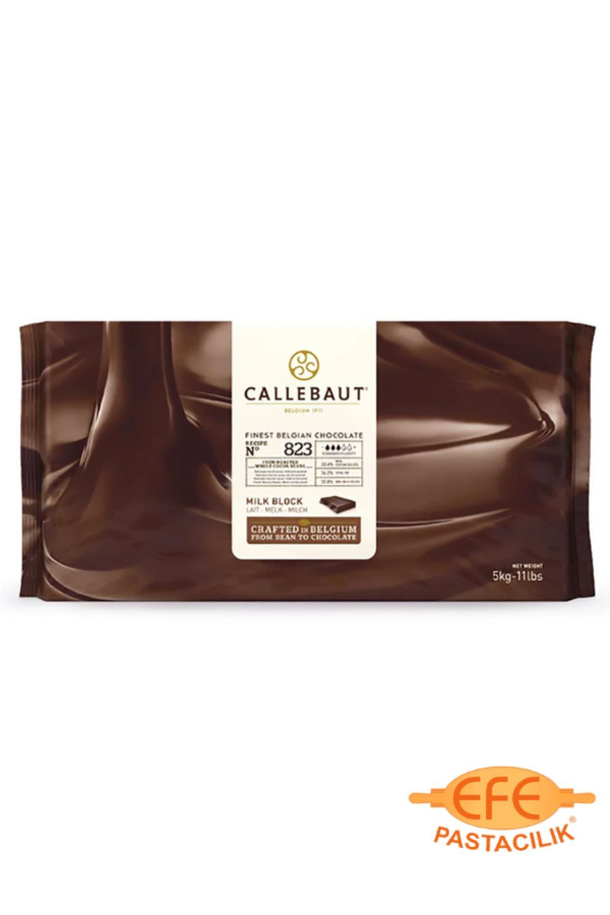 Callebaut Sütlü 823 Blok Çikolata 5 Kg
