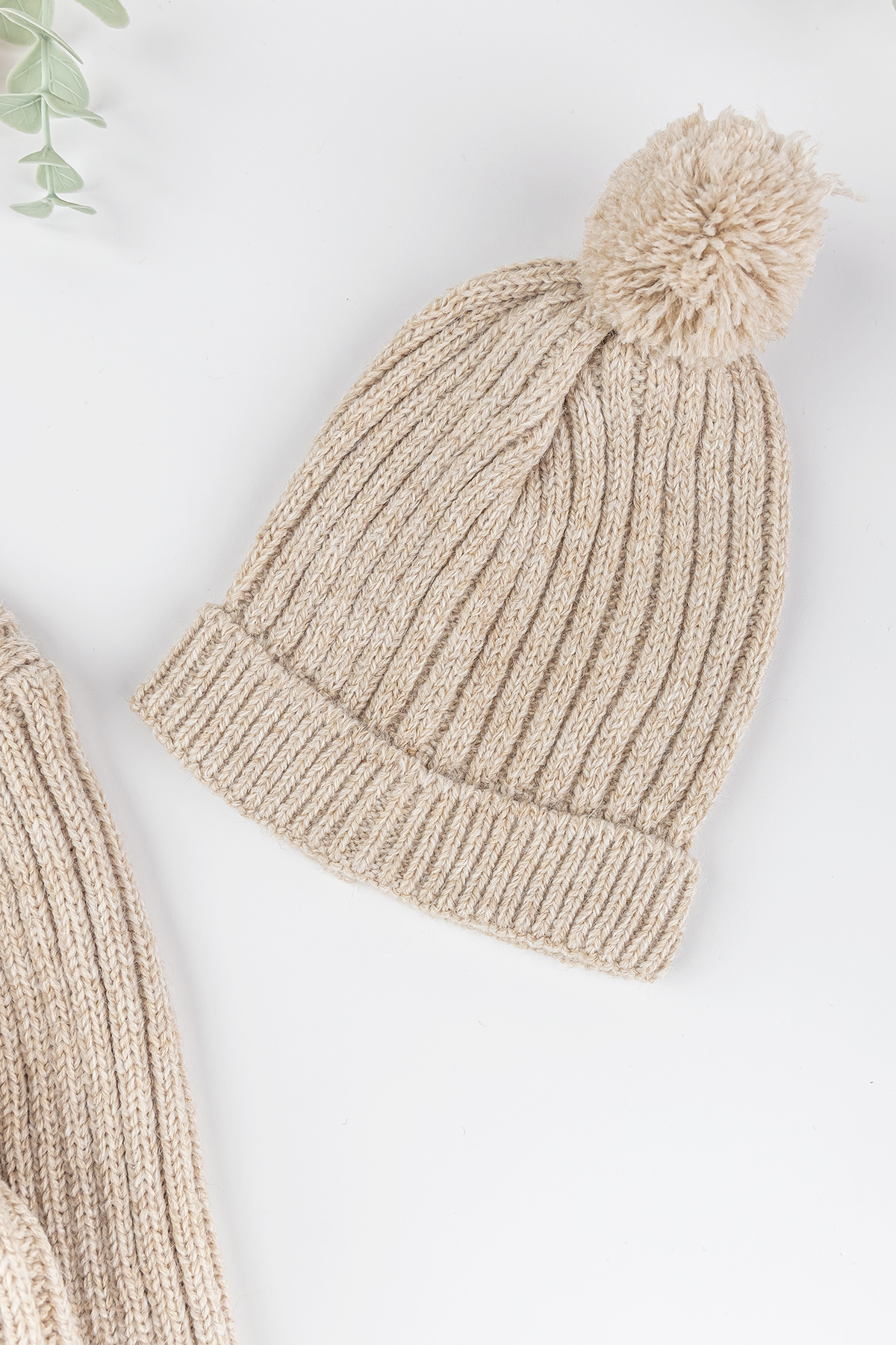 Babymod Triko Hırkalı Bereli Unisex Kışlık Şapkalı Bebek Takım fotoğrafı 5 (önizleme)