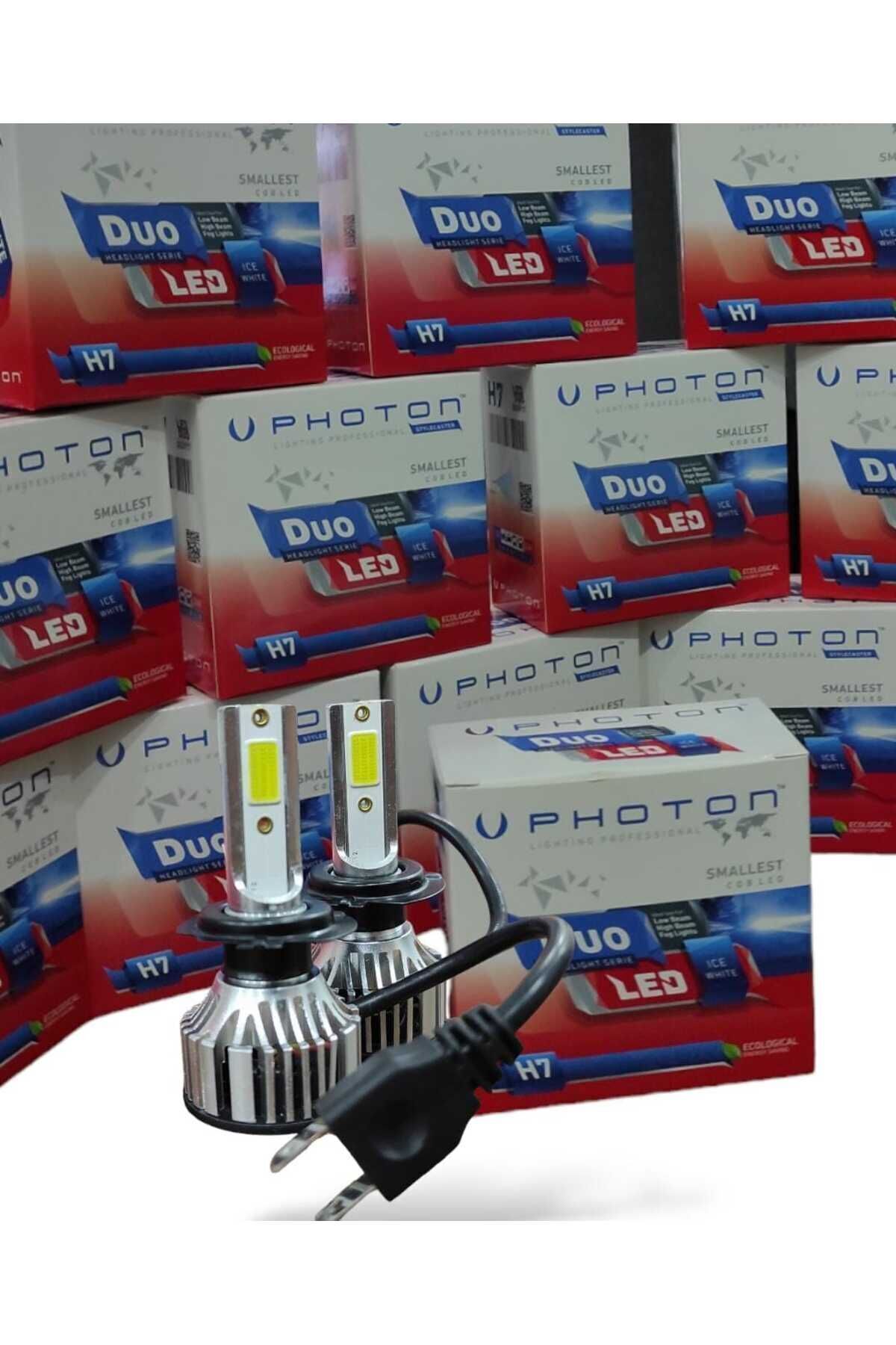 Photonduo Yeni Seri H7 Xenon Beyaz Led 12-24v 12 000 Lümen 6000/6500 Kelvin (SAĞ-SOL TAKIM) Du3917