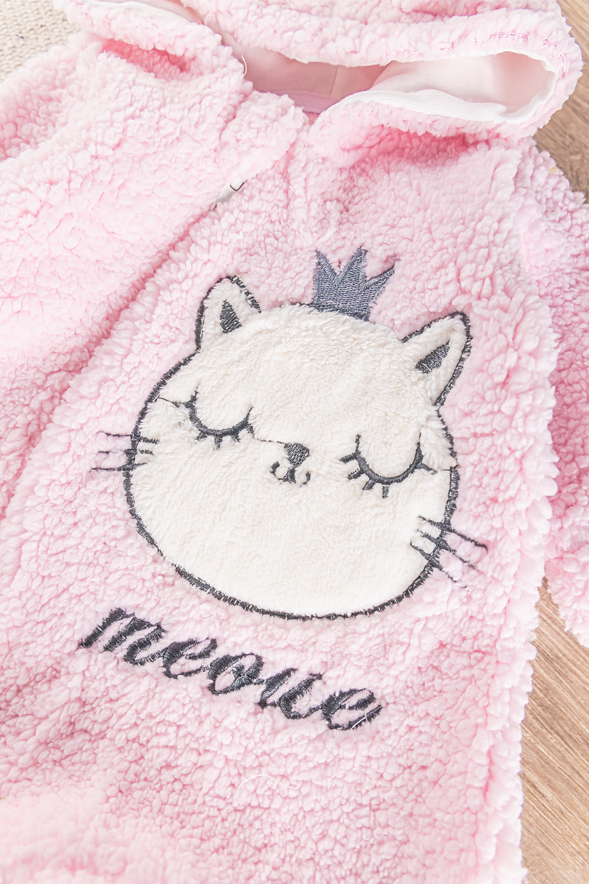 Babymod Kedi Figürlü Welsoft Peluş Kız/erkek Bebek Tulum fotoğrafı 4 (önizleme)