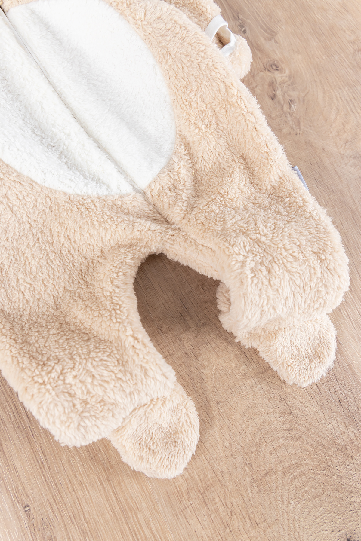 Babymod Tavşan Şapkalı Kuzu Welsoft Kız/Erkek Bebek Kışlık Tulum fotoğrafı 5 (önizleme)