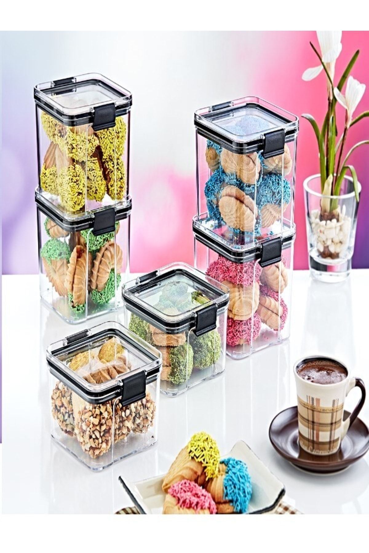 Box Up-6-Piece Transparent Storage Container 700 ml - Practical Solution to Protect Food Freshness 6