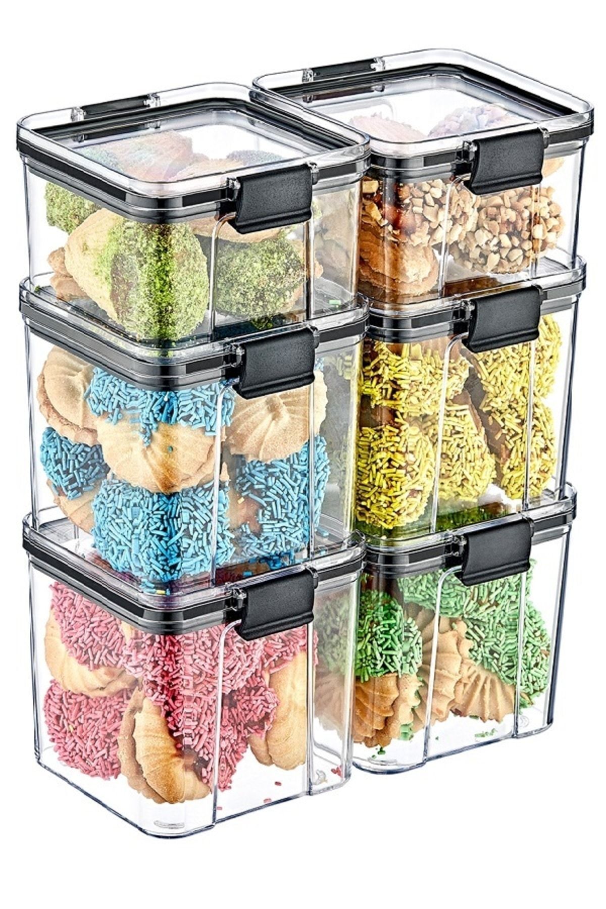 Box Up-6-Piece Transparent Storage Container 700 ml - Practical Solution to Protect Food Freshness 1