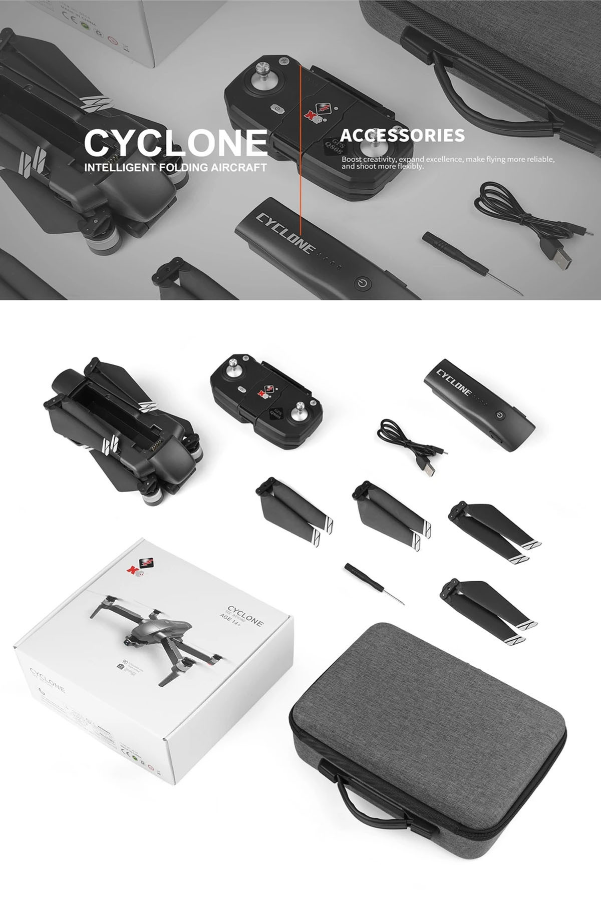 30DK UÇUŞ 4K 5G WiFi GPS Çift Eksen Gimbal Kamera Fırçasız Motor Katlanabilir Taşıma Çantalı Drone