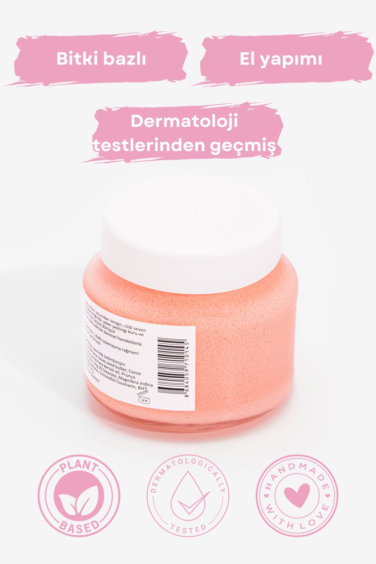 Doğal Mango & Hindistancevizi Vücut Peelingi - Nemlendirici, Arındırıcı, Vegan - 210 ml — Juni222d — تصویر 3 از 3