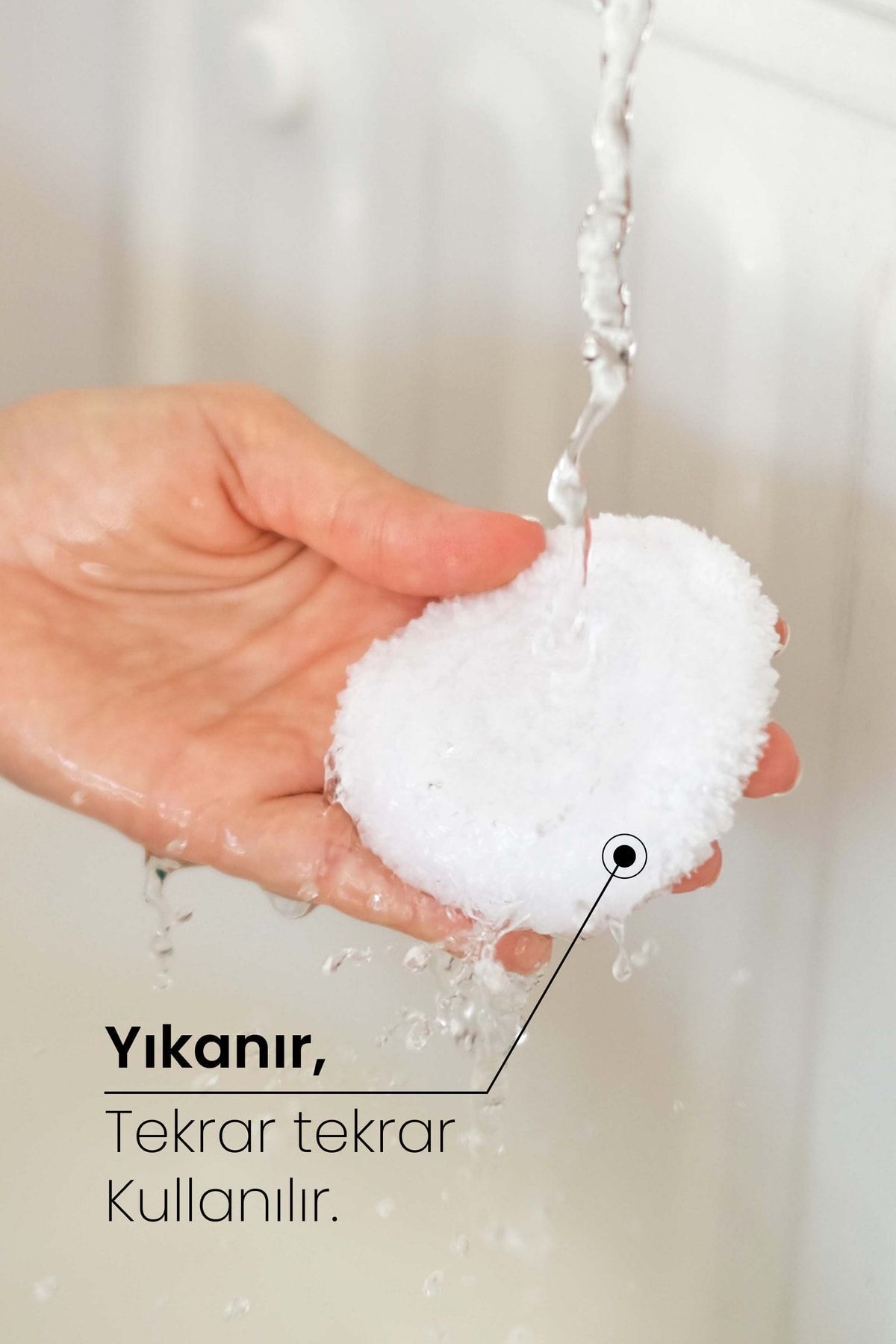 Yıkanabilir Makyaj Temizleme Pamuğu | 2li