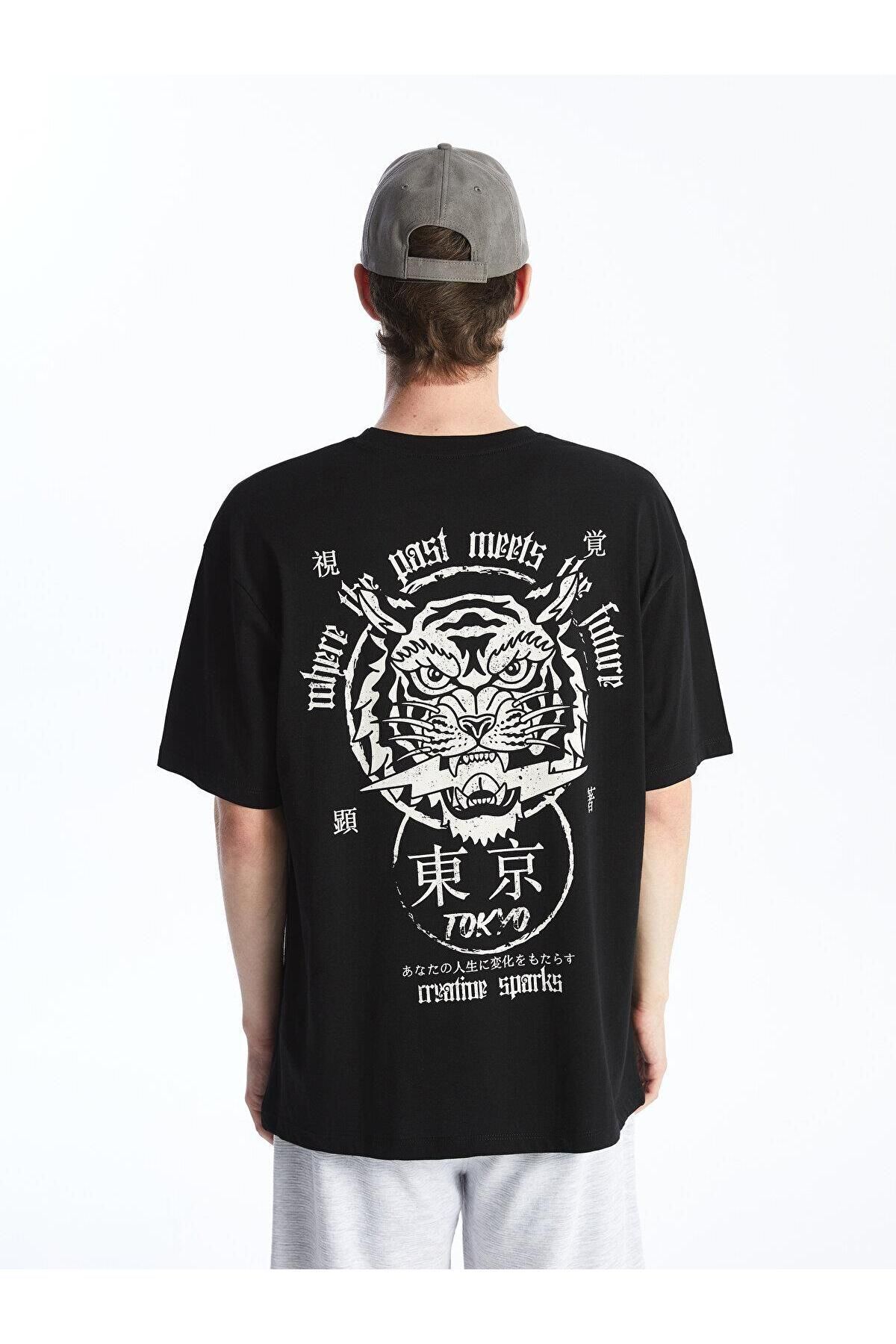 تیشرت مردانه مشکی ال سی وایکیکی | S4GC09Z8 اورجینال - تصویر 5