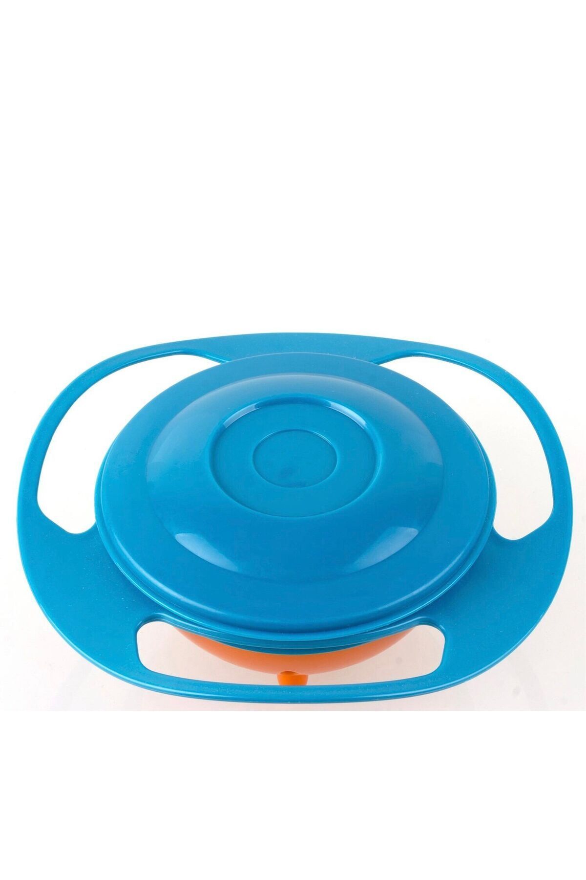 MorBebe 360 Derece Dönen Yemek Dökülmeyen Tabak I Dökülmeyen Tabak I İçindekini Dökmeyen Eğlenceli Tabak fotoğrafı 4 (önizleme)