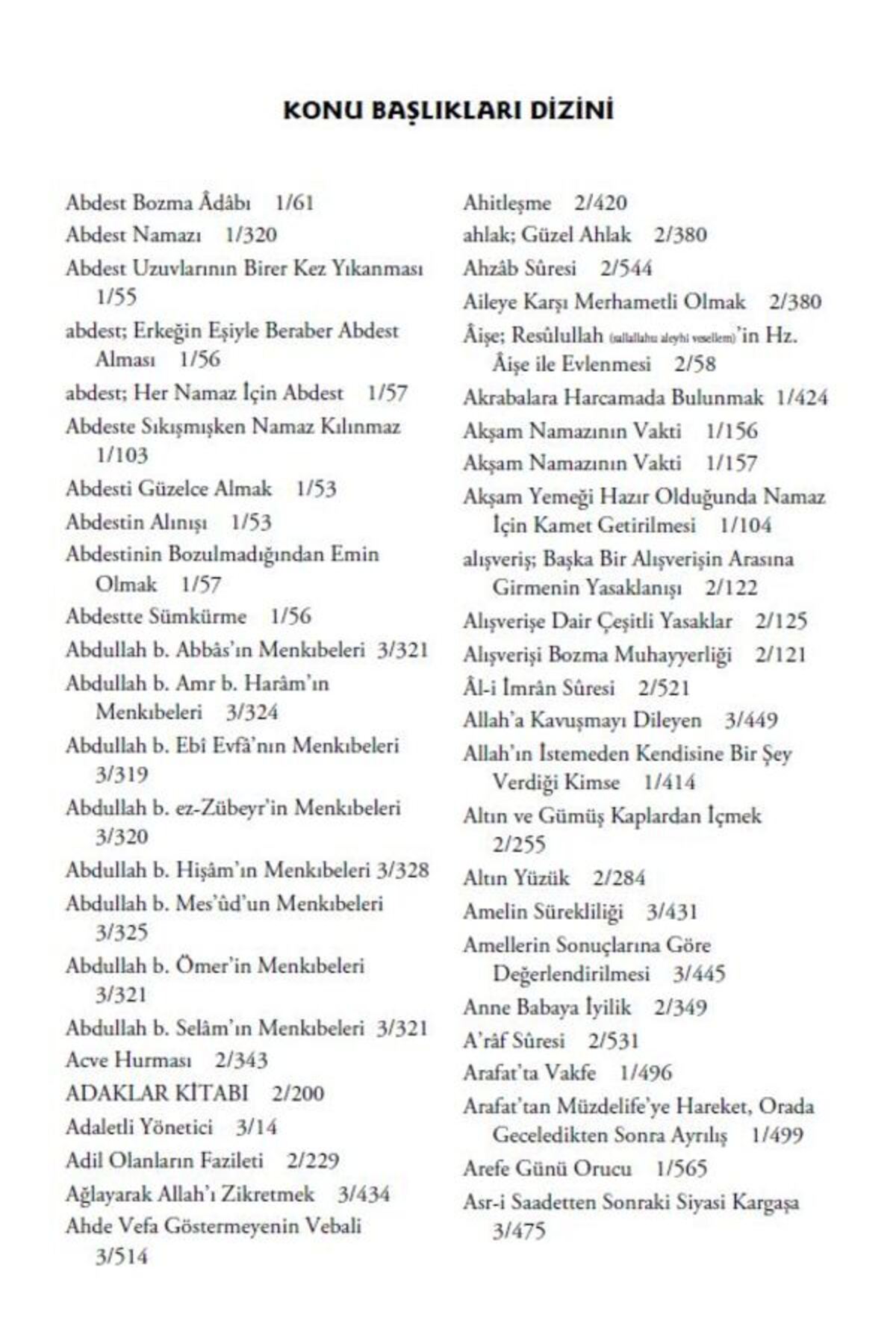 Temel Sahih Hadisler 3 Cilt Takım