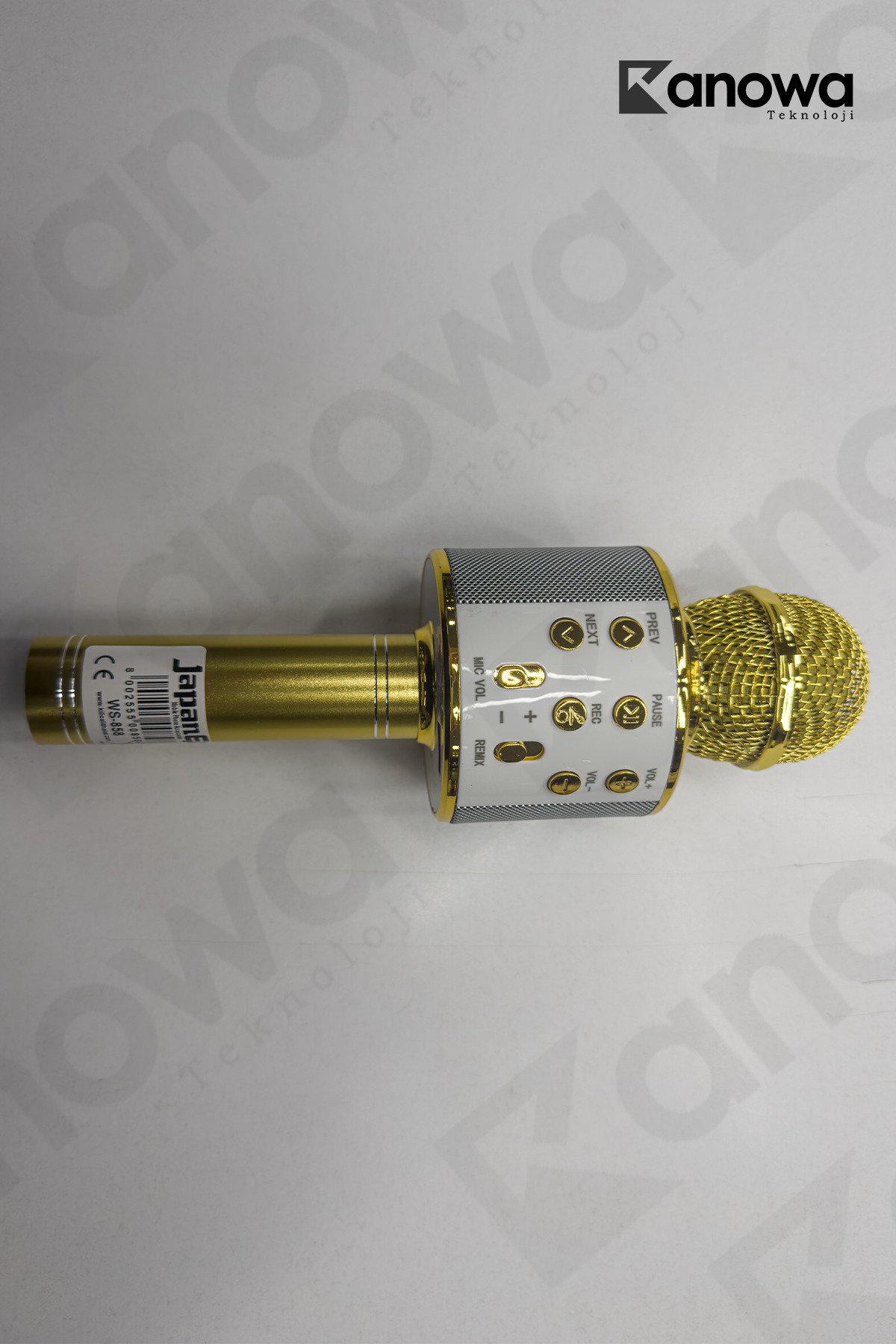 Kanowa Ws-858 Dahili Hoparlörlü Usb Flash Destekli Karaoke Mikrofon