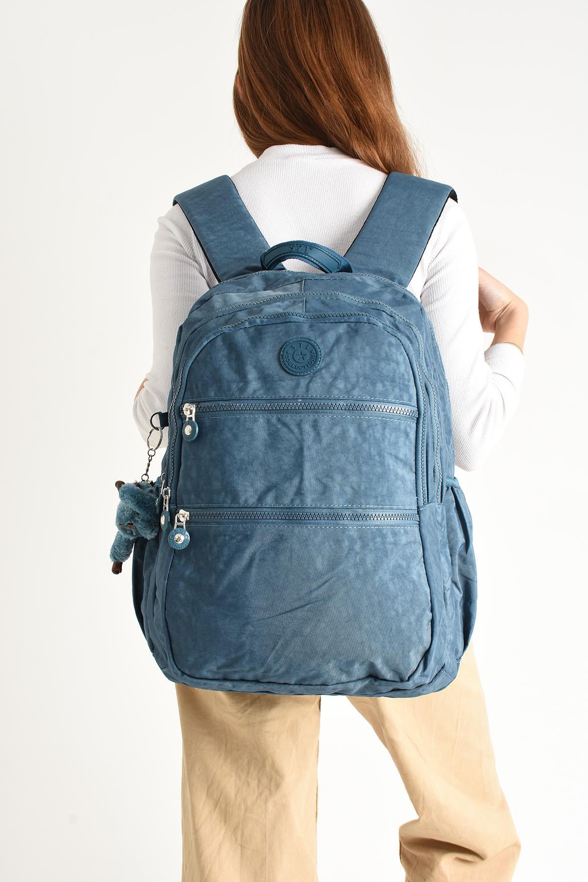 کوله پشتی زنانه آبی 571 Collections Çanta | 571-2G اورجینال - تصویر 2