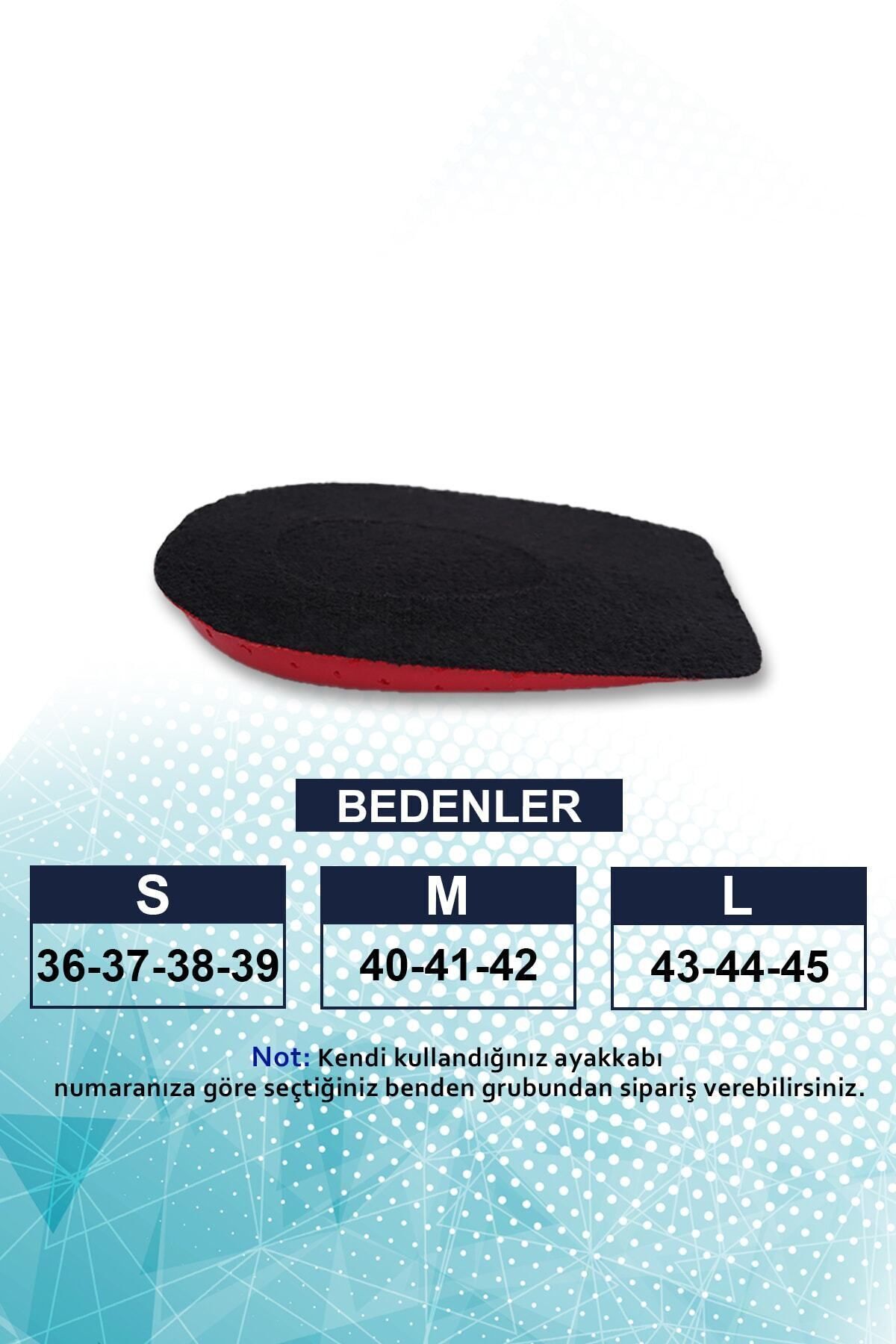 Heelspur (epin Topukluk) Siyah-kırmızı Topuk Dikeni Tabanlık 4