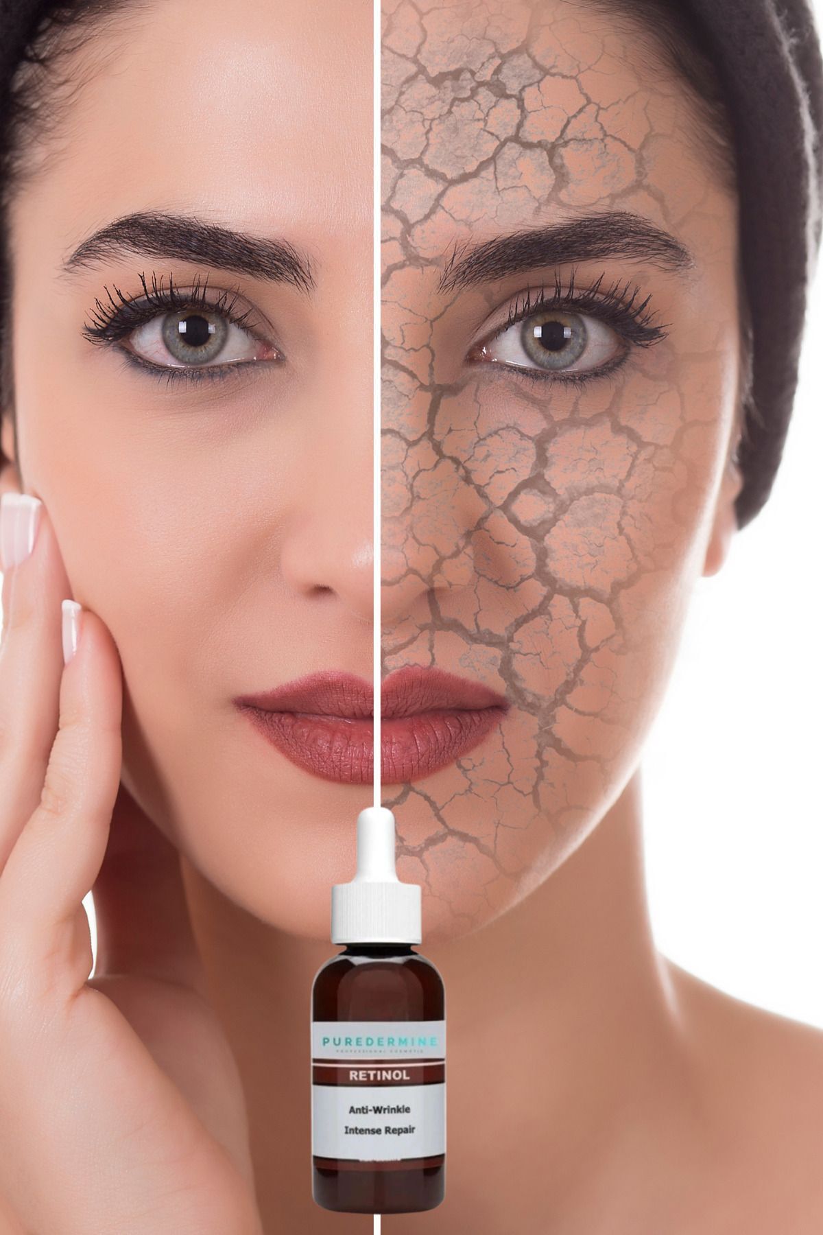 Puredermine-50 ml Retinol 2.5% Large Size Face Serum - Crepe Removal, Dark Spots and Fine Lines 7