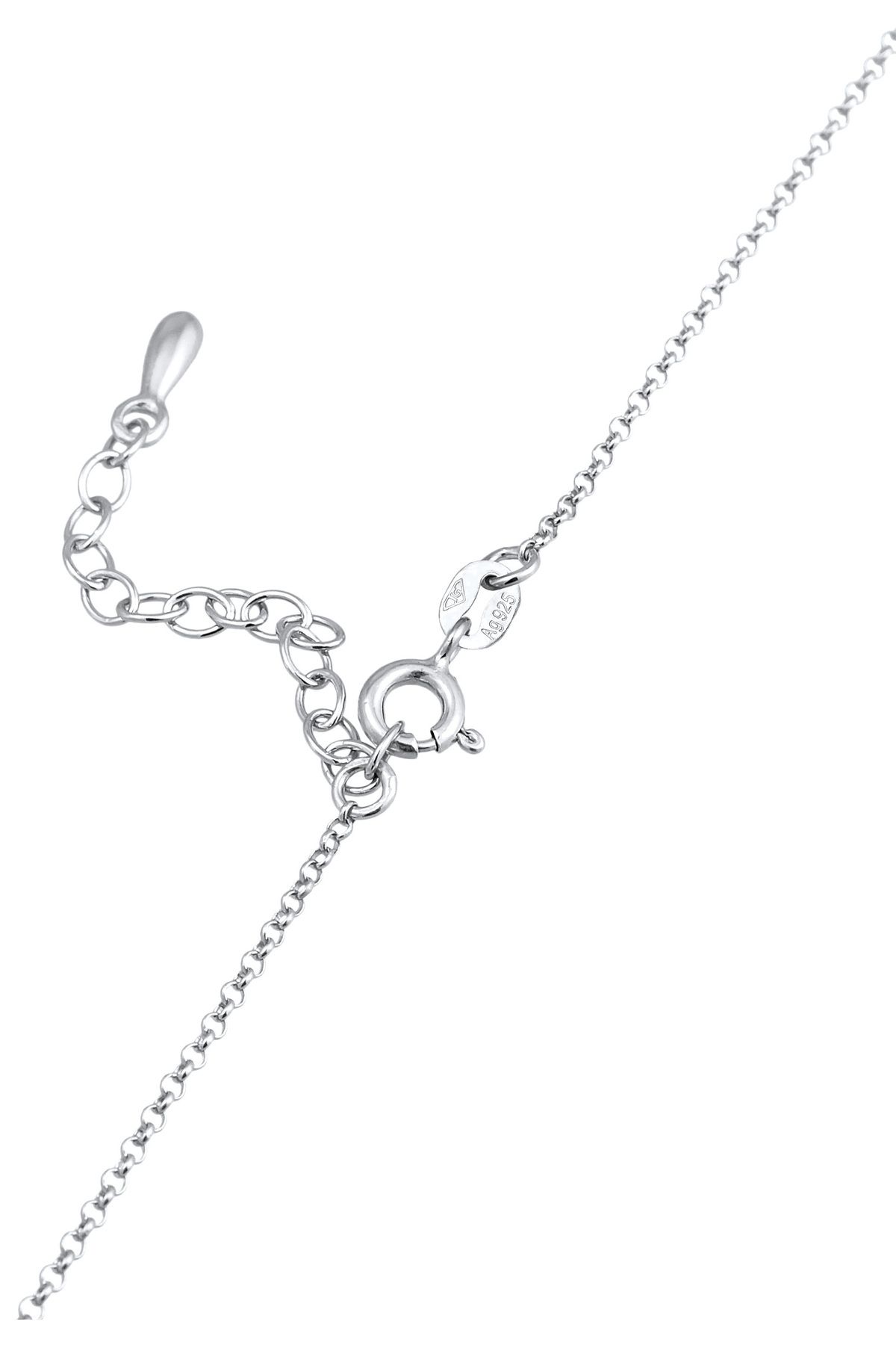 ELLI-Halskette Choker Zirkonia Solitär Basic 925 Sterling Silber 4