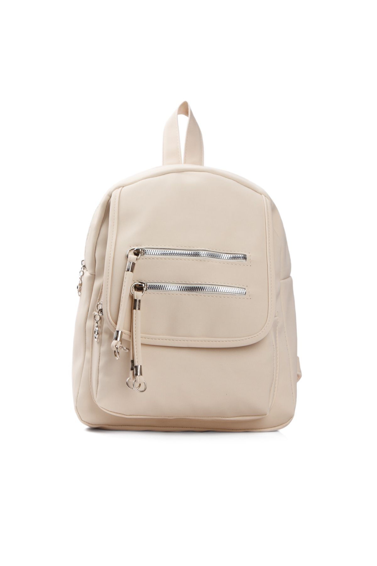 Adelina Bags  Kadın Kapaklı Fermuar Detaylı Günlük Sırt Çantası - Görsel 5